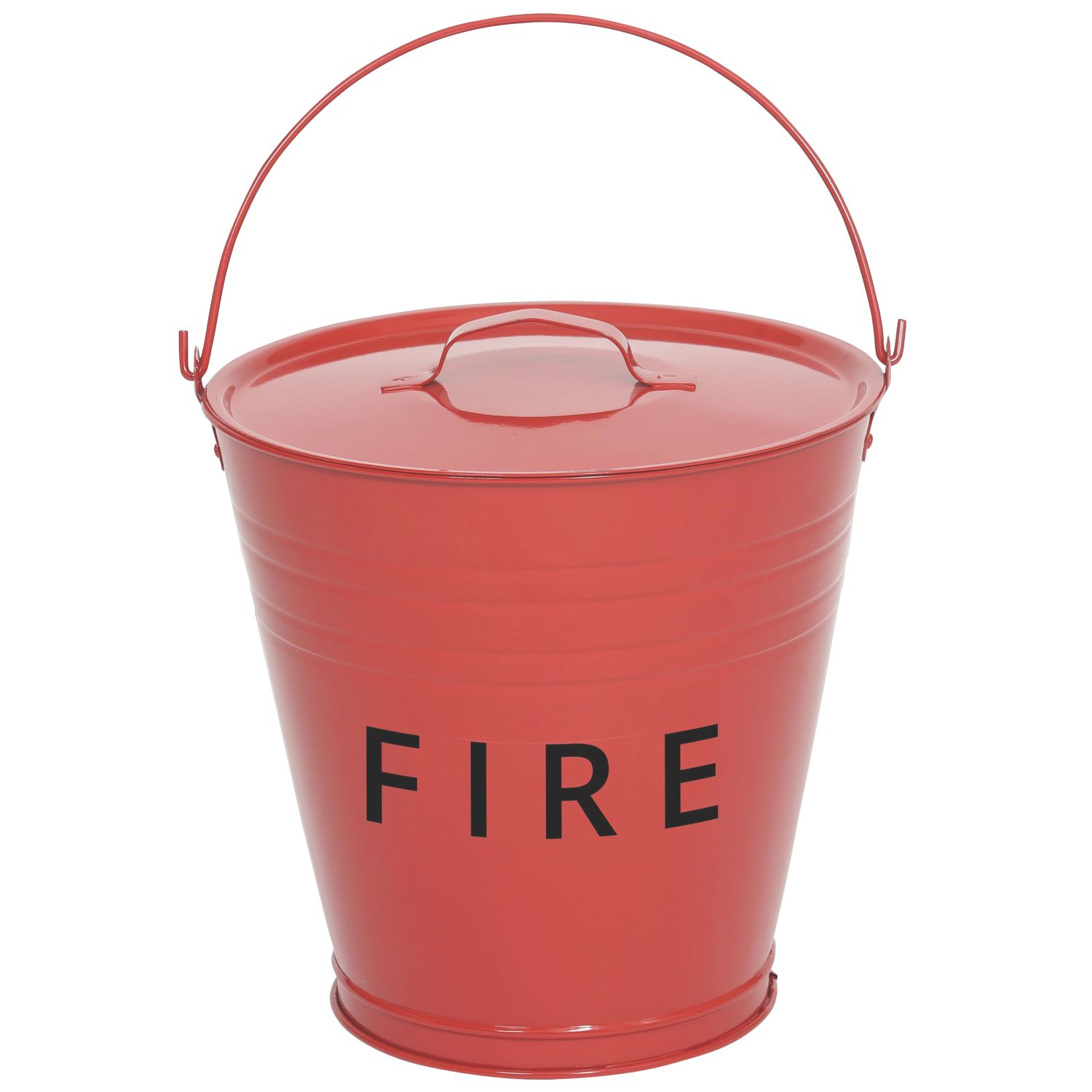 Metal Fire Bucket & Lid 10Ltr (730FX)