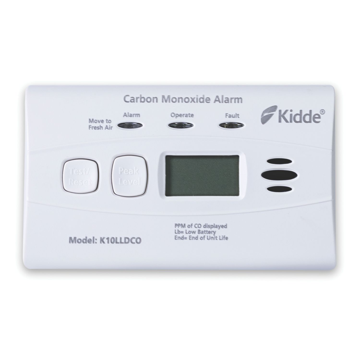 Kidde K10LLDCO Battery Standalone 10-Year CO Alarm with Display (731PH)