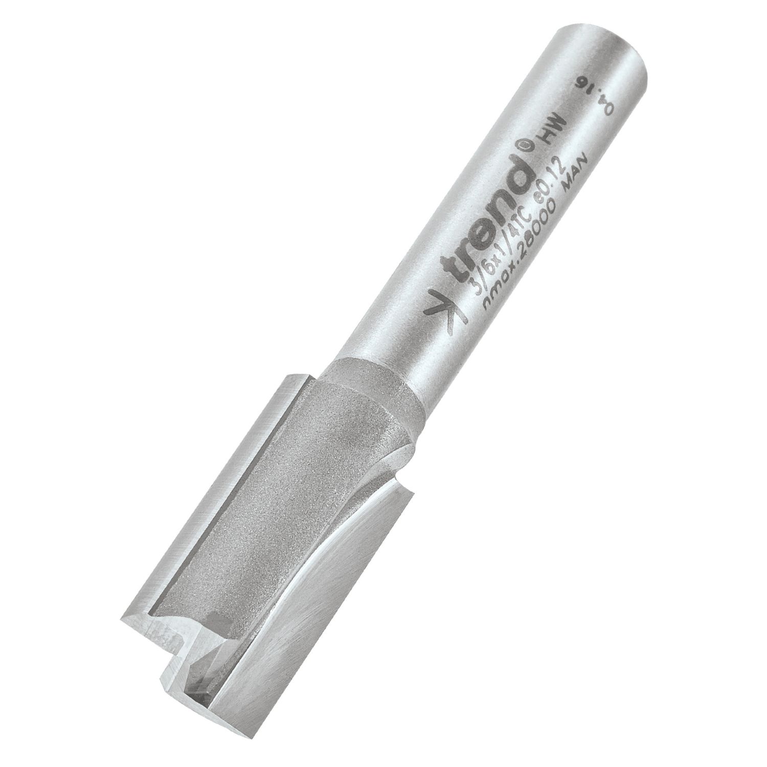 Trend 3/6X1/4TC 1/4" Straight Router Cutter 10mm x 19mm (732PX)