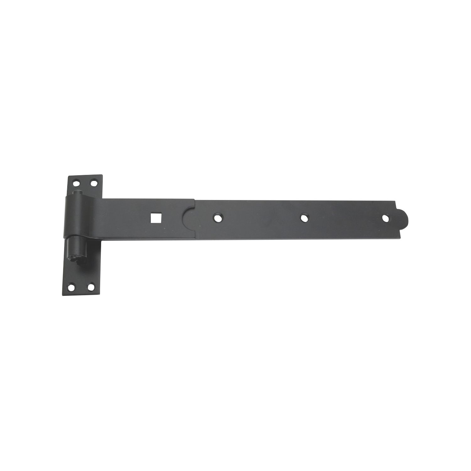 Smith & Locke Black Powder-Coated Straight Gate Hinge Hook & Band 165mm x 460mm x 51.5mm (7335J)