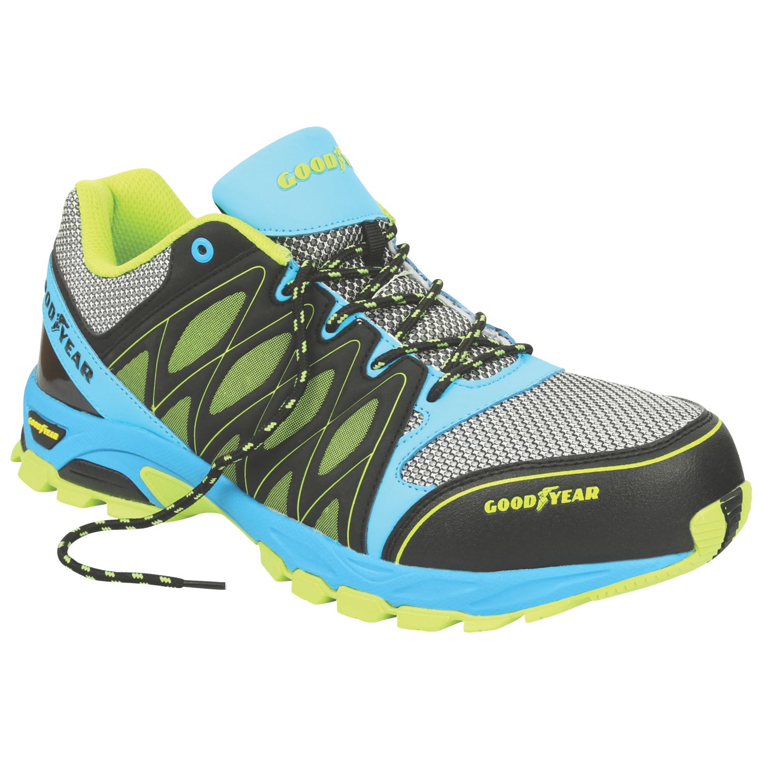 Goodyear GYSHU1503 Size 11 Black/Blue Safety Trainers (7339R)