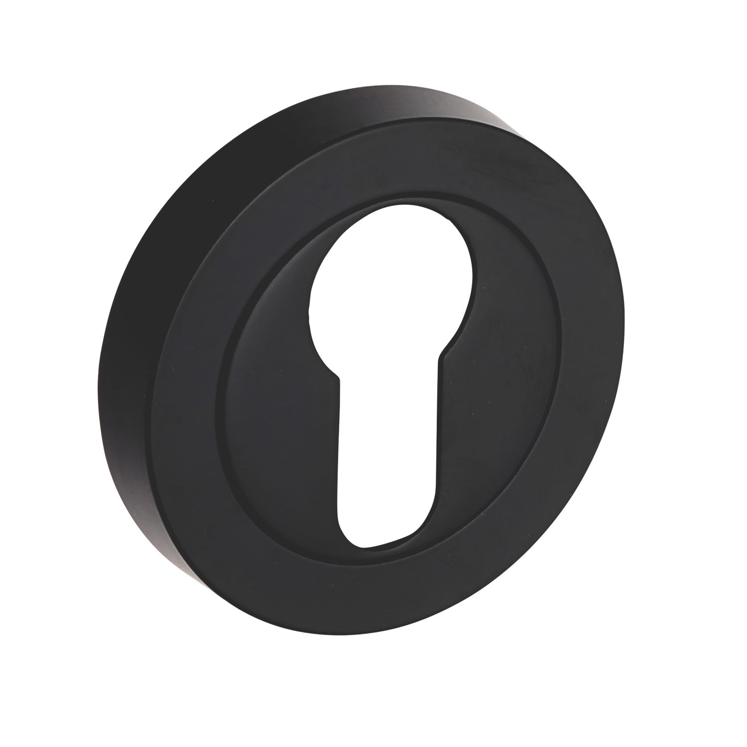 Smith & Locke Euro Escutcheon (Single) Matt Black 50mm (734HY)