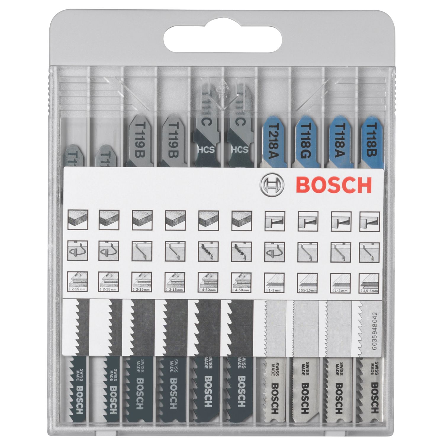 Bosch X-Pro 2.607.010.630 Multi-Material Basic Jigsaw Blades 10 Piece Set (73533)