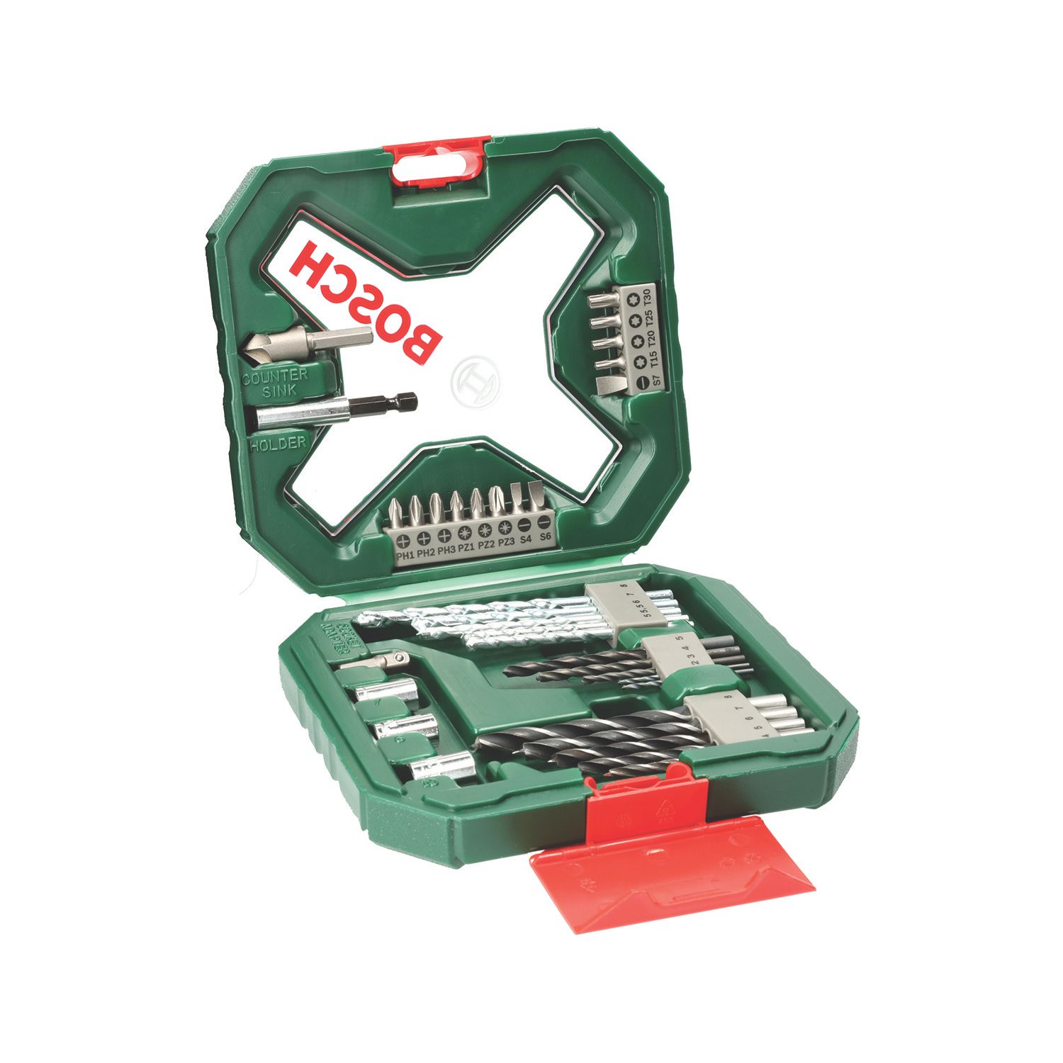 Bosch Multi-Material Mixed Drill and Screwdriver Bit Set 34 Pieces (735EH)