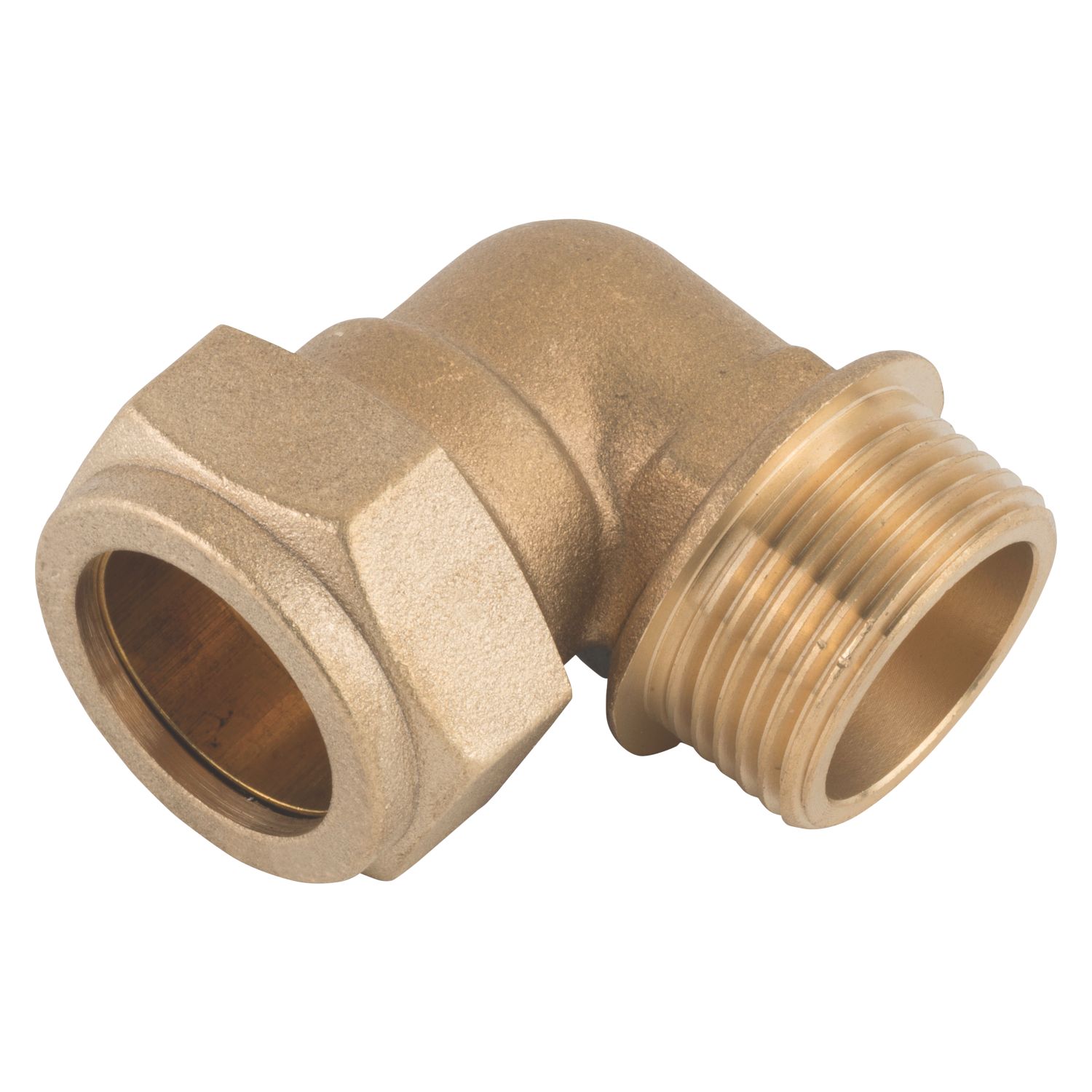 Midbrass Brass Compression Equal 90° Male Iron Elbow 3/4" x 3/4" (735HP)