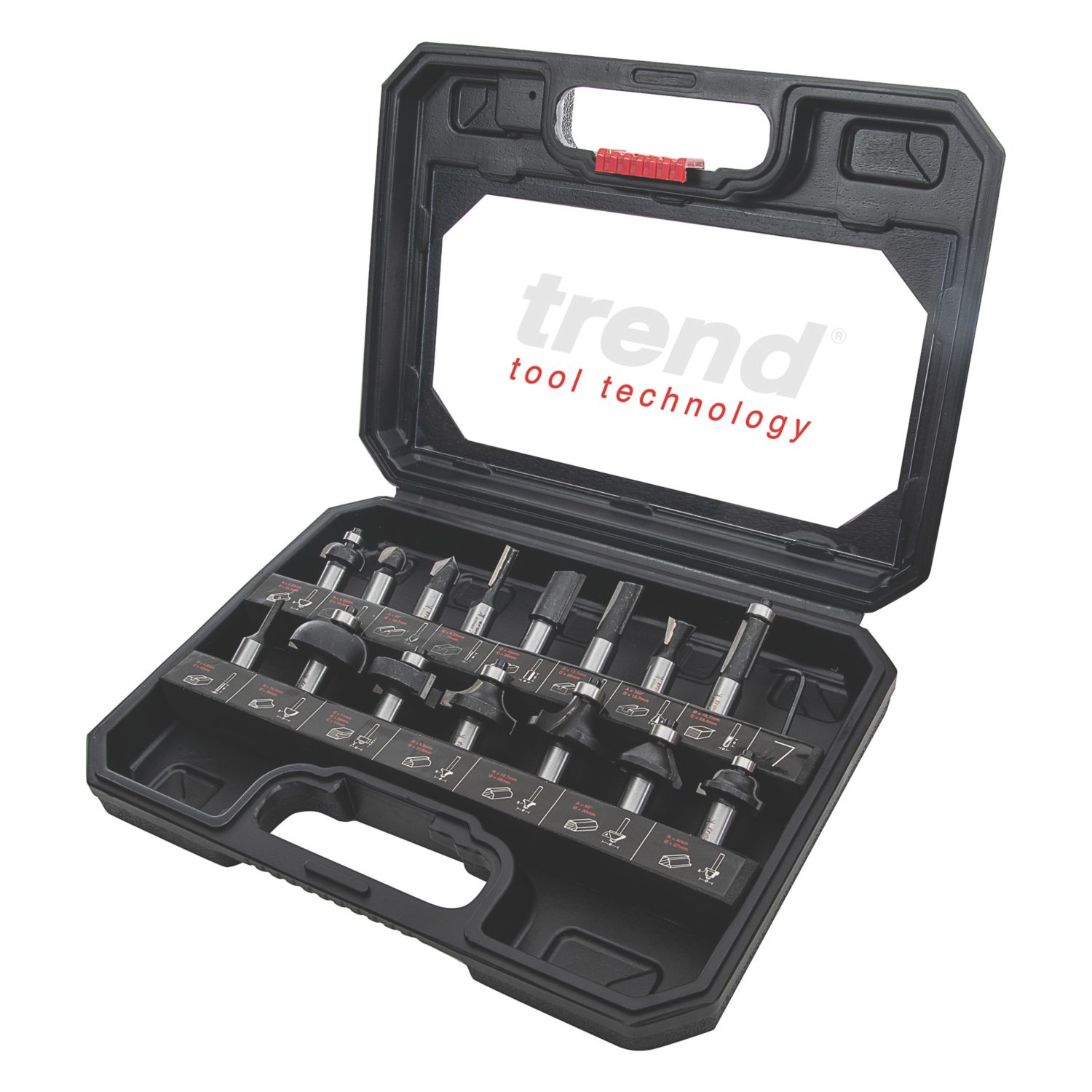 Trend 1/2" Shank Router Cutter Starter Set 15 Pcs (73656)