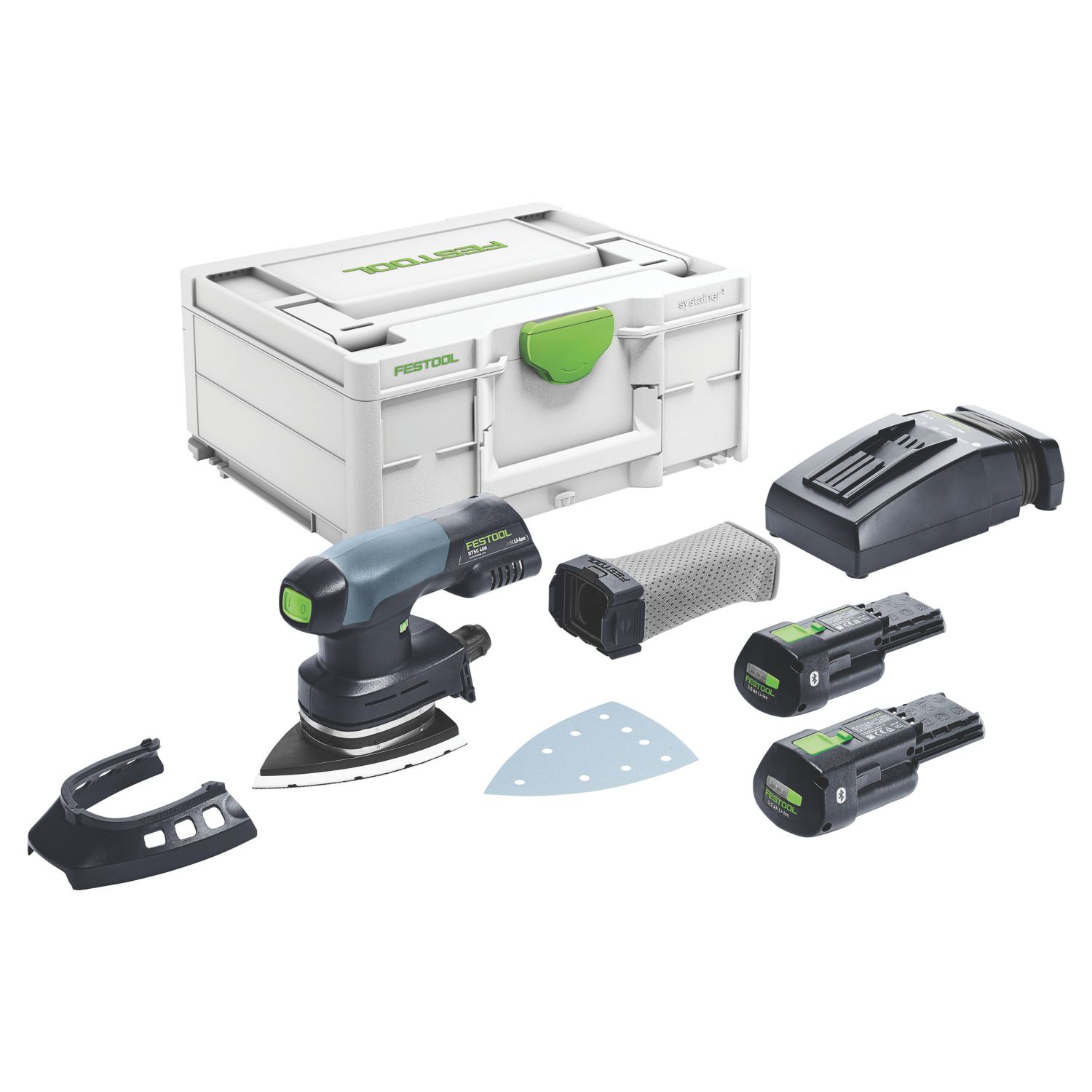 Festool DTSC 400 3.0 I-Plus 18V 2 x 3.0Ah Li-Ion Bluetooth Brushless Cordless Delta Sander (736HU)