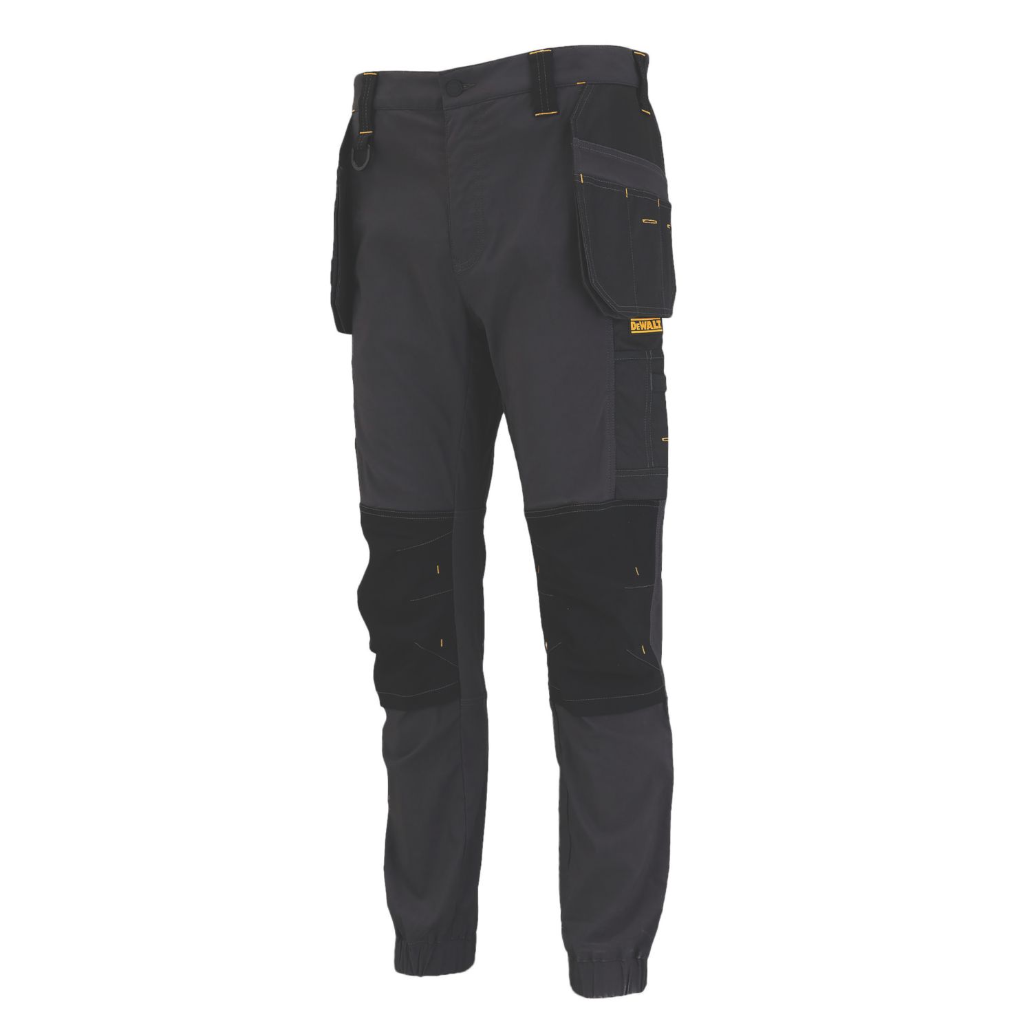 DEWALT Jefferson Work Trousers Grey/Black 40" W 31" L (736RL)