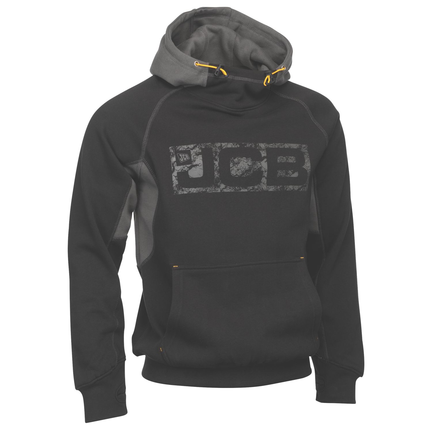 JCB Horton Hoodie Black/Grey X Large 46-48" Chest (737KV)