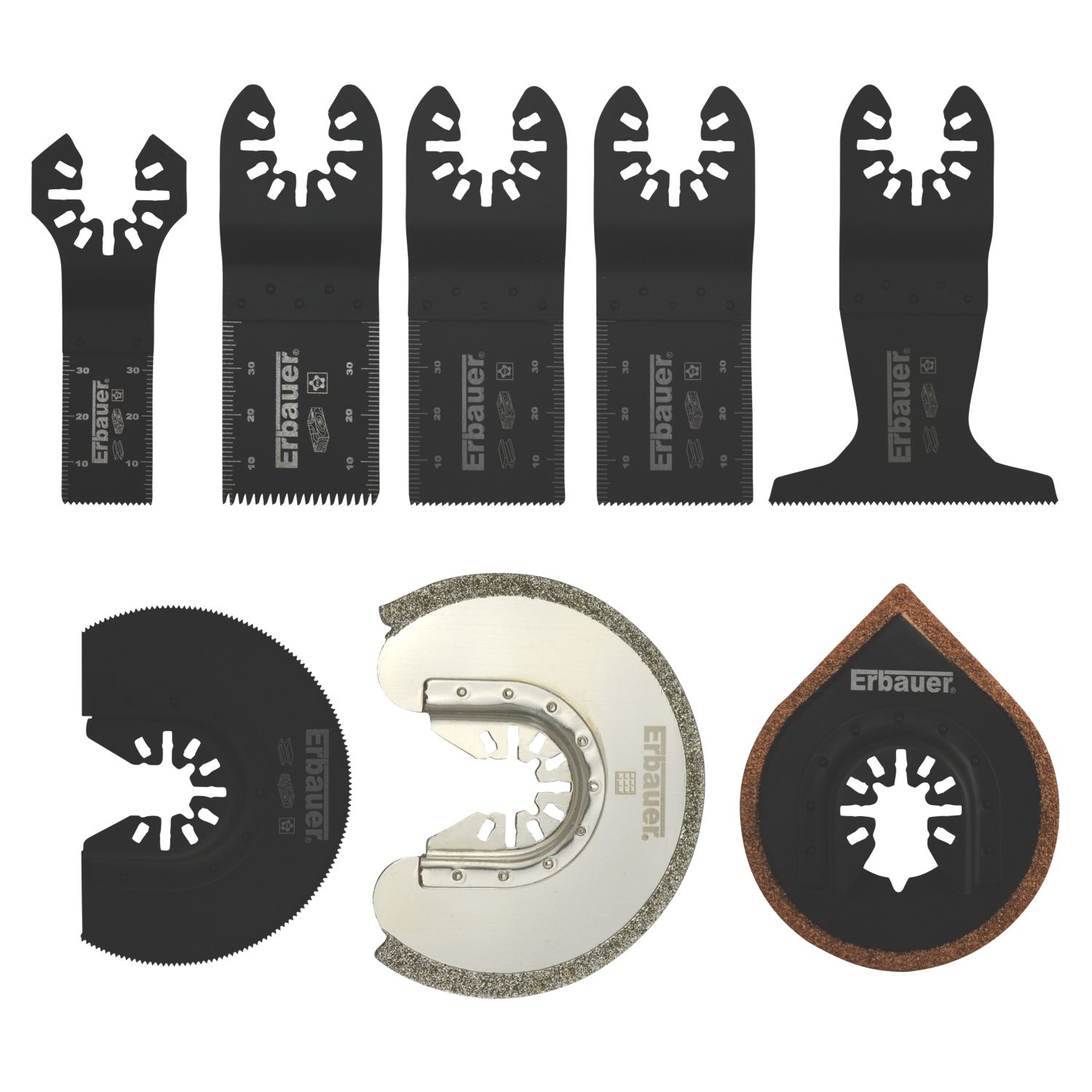 Erbauer Multi-Material Cutting Blade Set 8 Pcs (7390P)