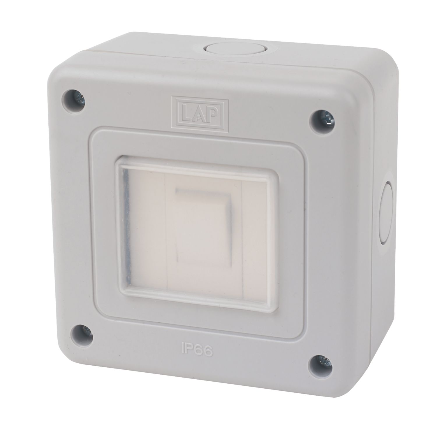 LAP IP66 10AX 1-Gang 2-Way Weatherproof Outdoor Switch (73955)