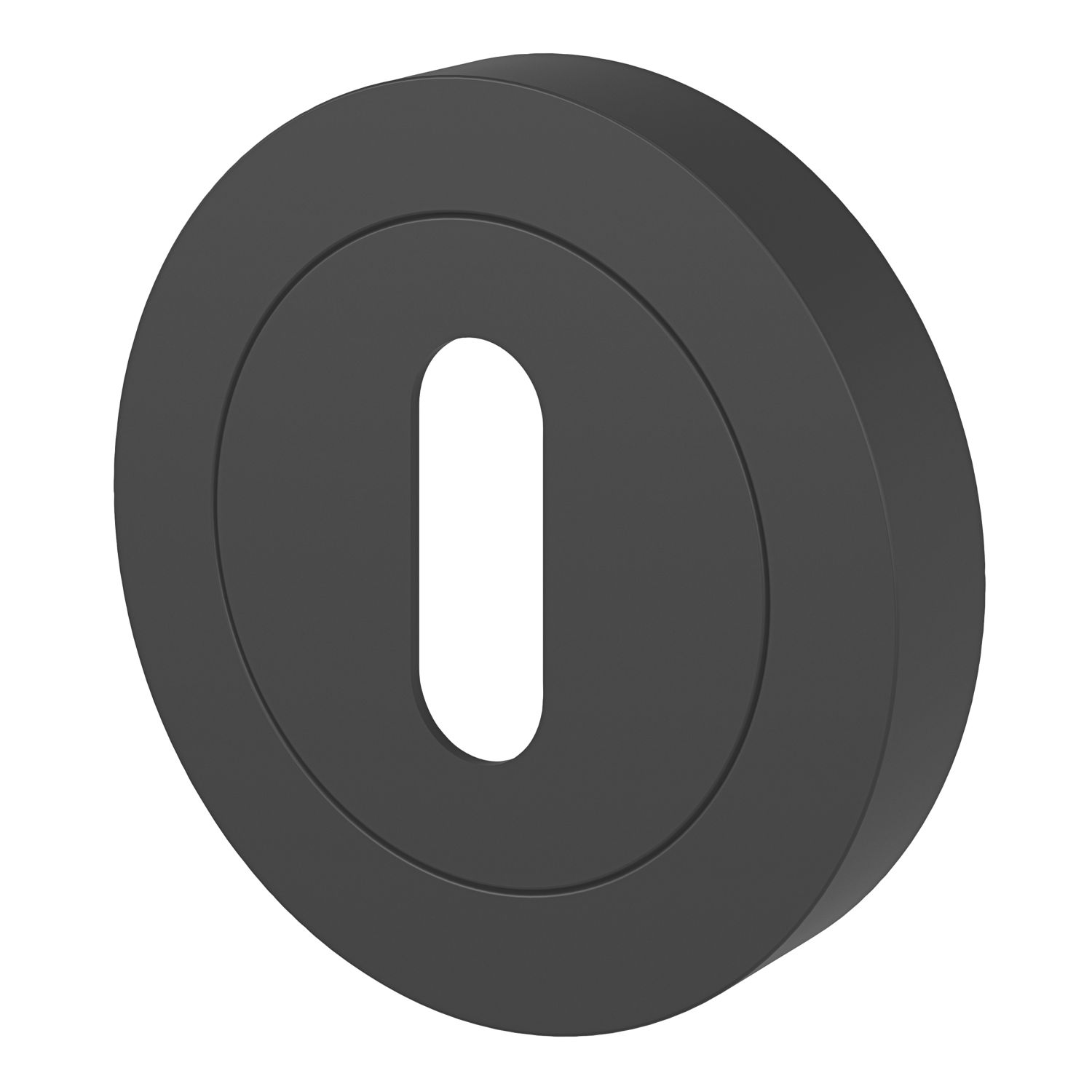 Smith & Locke Lormel Standard Escutcheon (Pair) Matt Black 50mm (739FK)