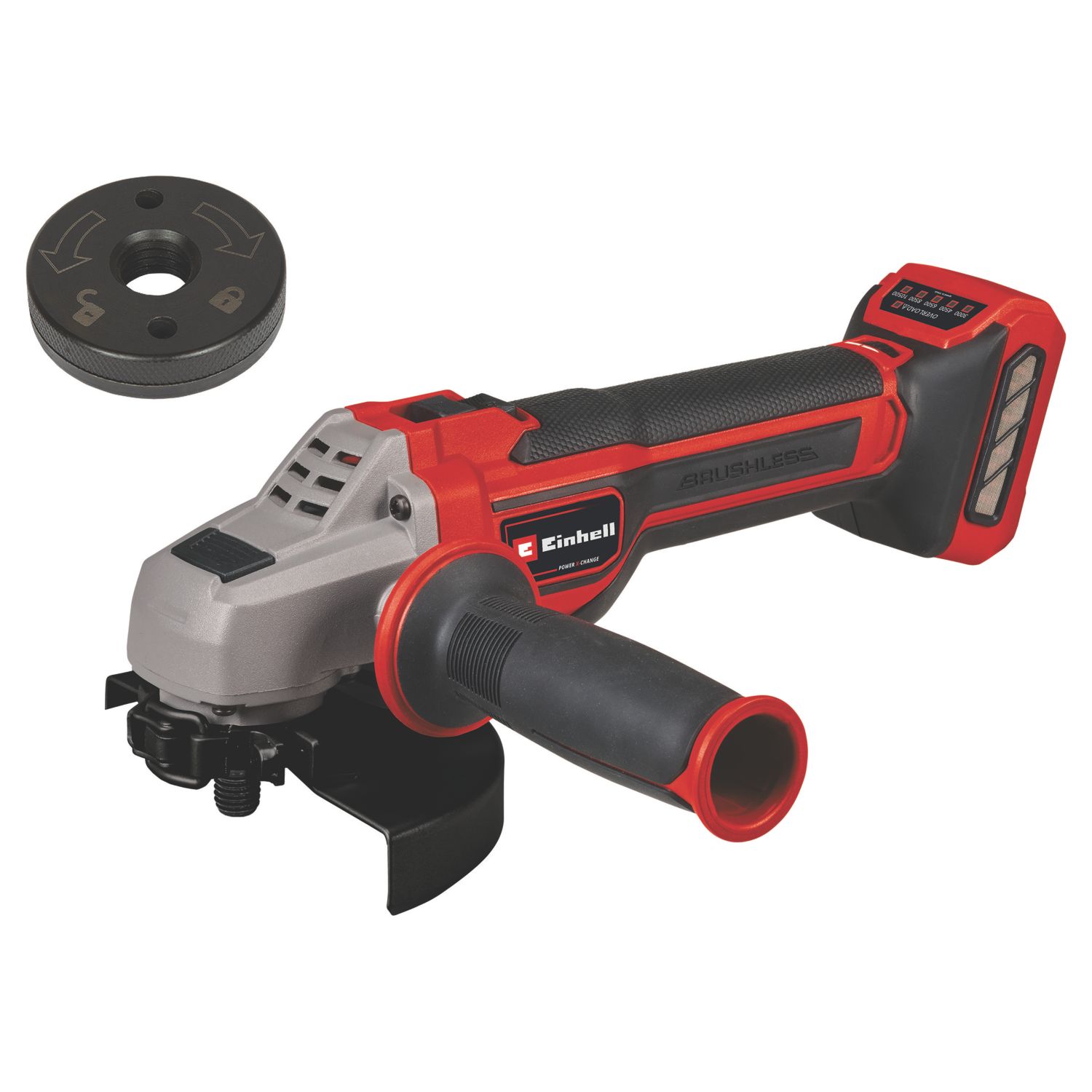 Einhell Professional TP-AG 18/125 CE Q Li 18V Li-Ion Power X-Change 5" Brushless Cordless Angle Grinder - Bare (739XV)
