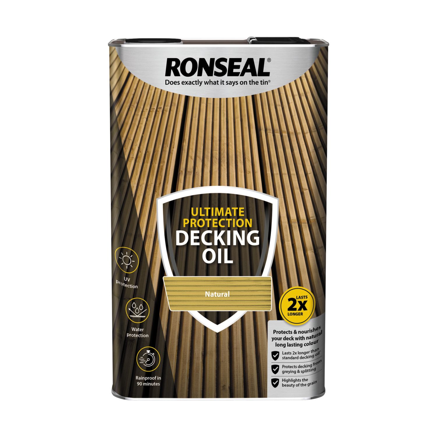 Ronseal Ultimate Protection 5Ltr Natural Decking Oil (7415H)