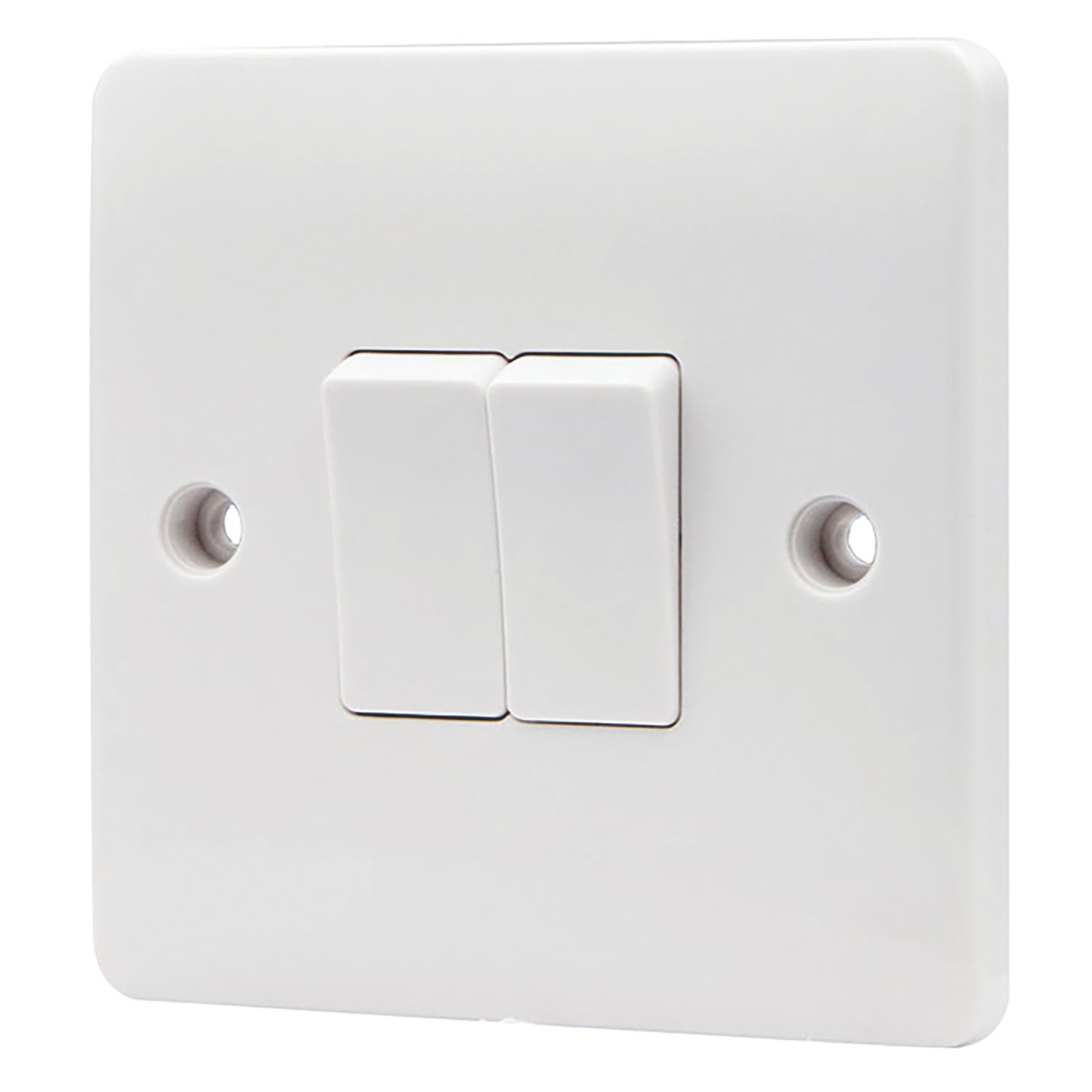 Vimark Pro 10A 2-Gang 2-Way Light Switch White (741PV)