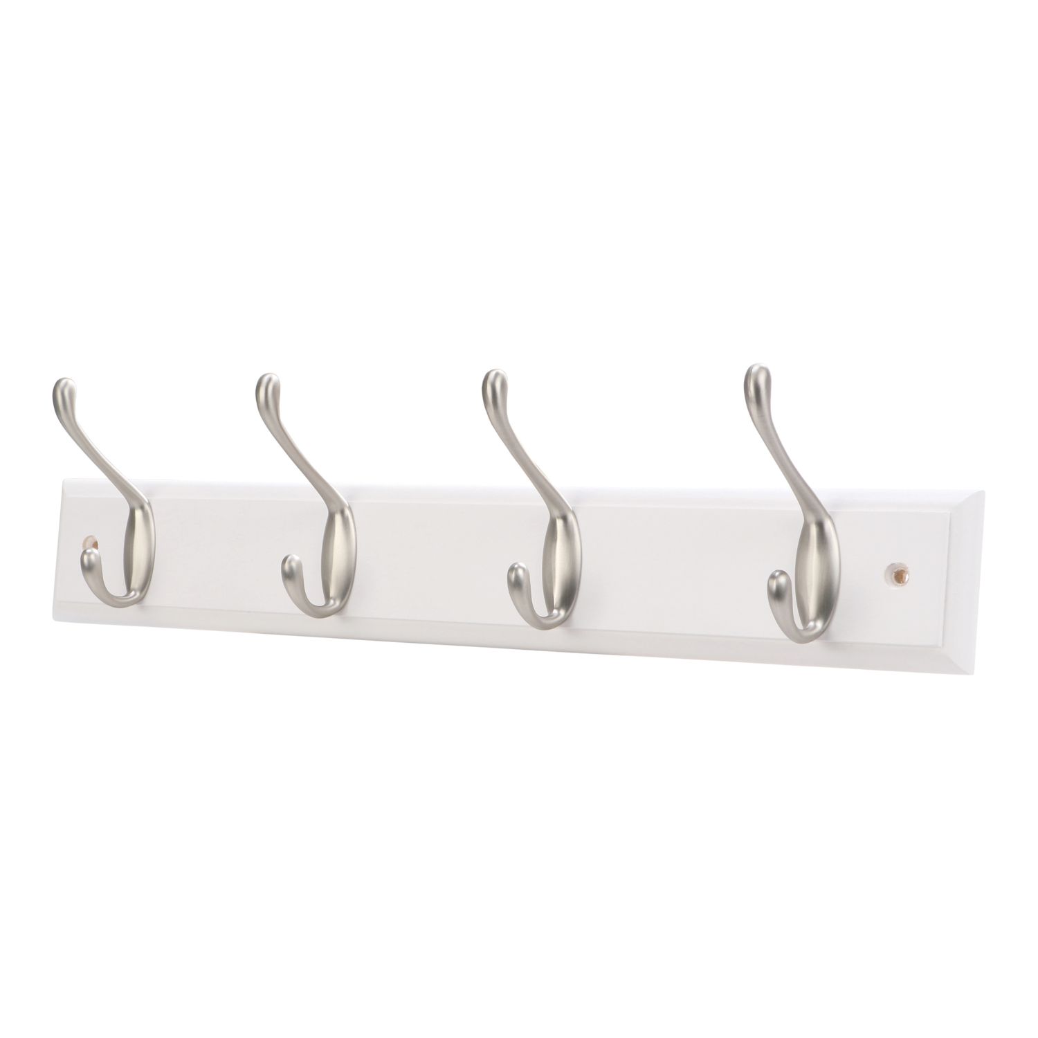Essentials 4-Hook Rail White 458mm x 105mm (741TA)