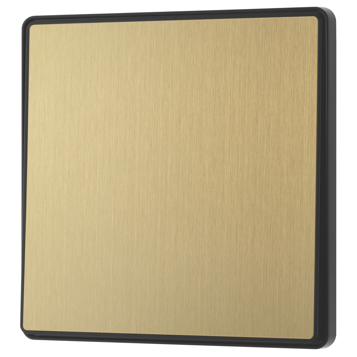 British General Evolve 20A 16AX 1-Gang Intermediate Light Switch Satin Brass (742CH)