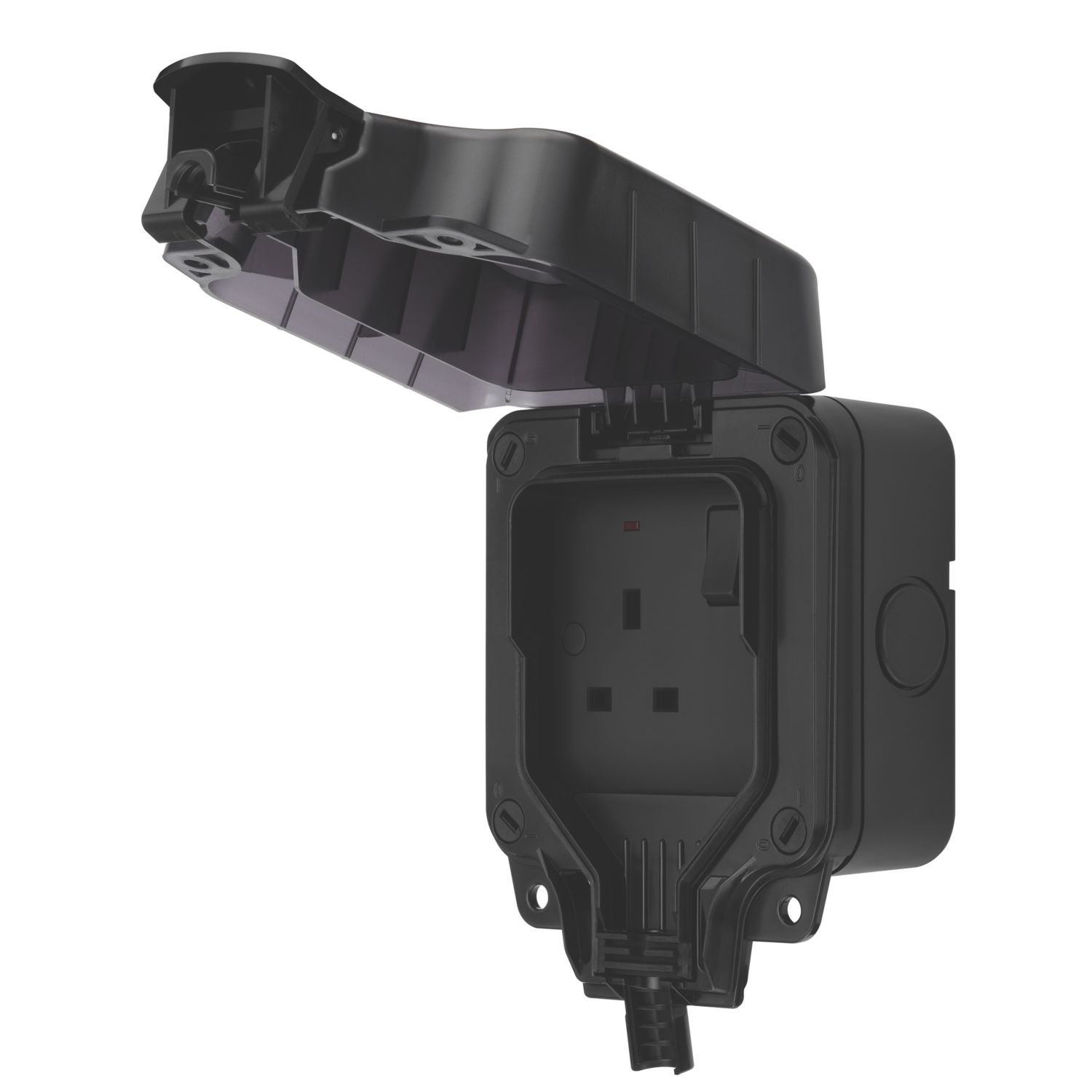 British General IP66 13A 1-Gang SP Weatherproof Outdoor Switched Socket (743CH)