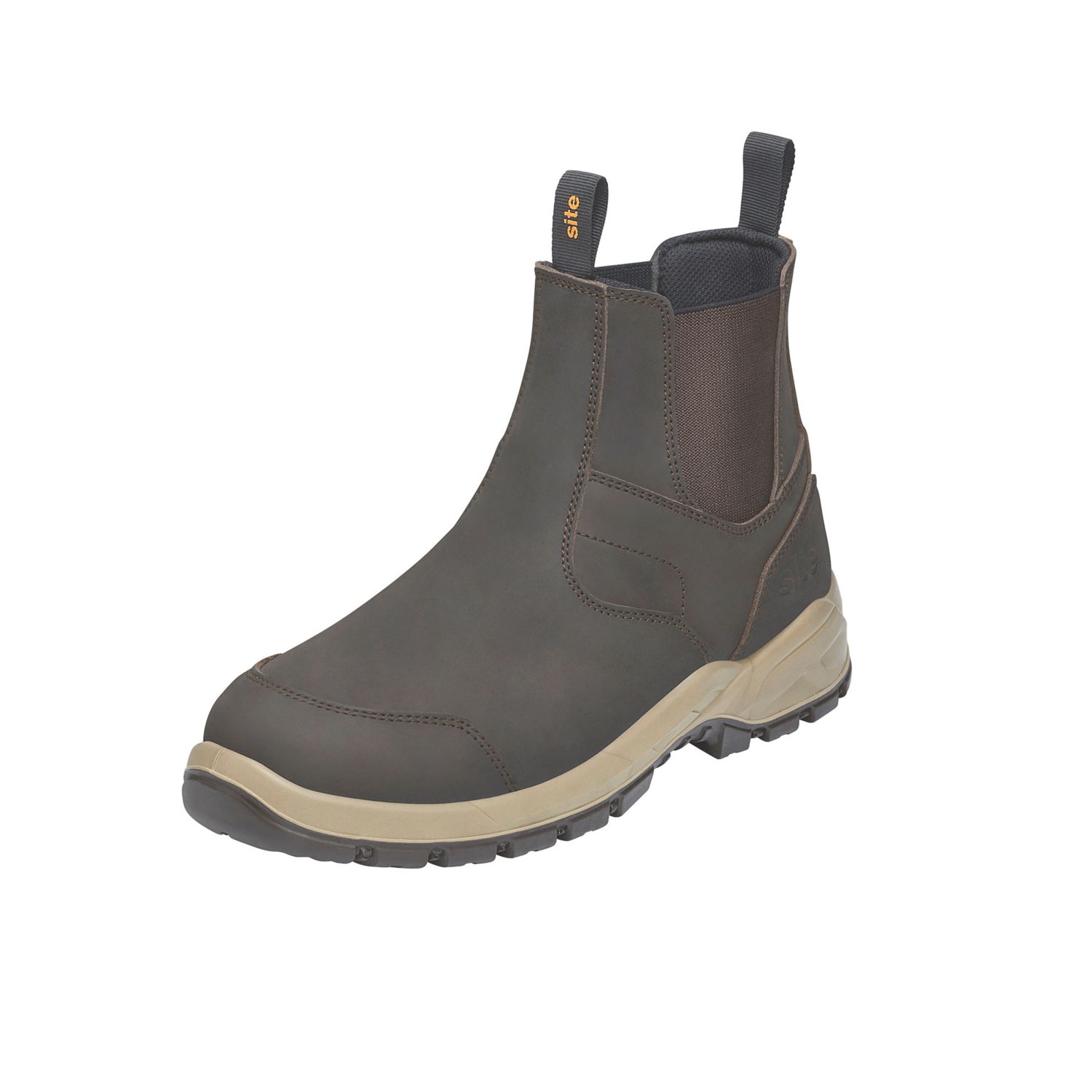 Site Merrien 2.0 Size 9 Brown Waterproof Steel Toe Cap Safety Dealer Boots (743RT)
