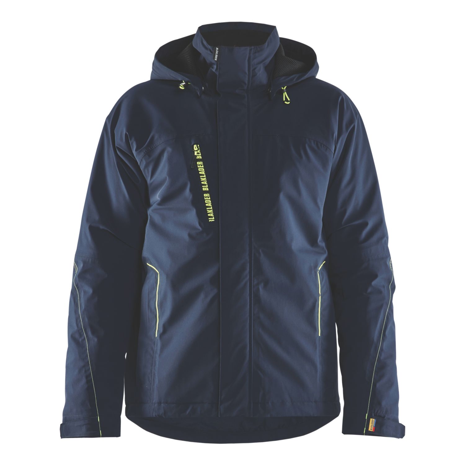 Blaklader Stretch Work Jacket Navy/Yellow Small 36" Chest (743TC)