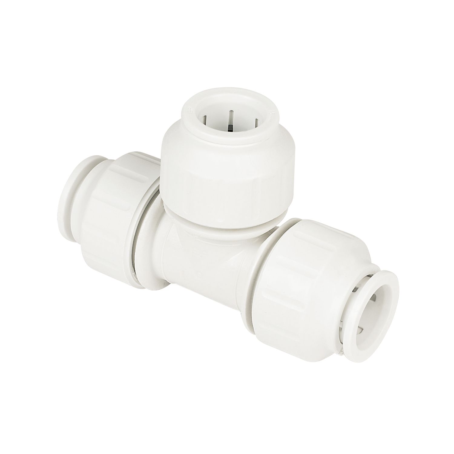 JG Speedfit Plastic Push-Fit Equal Tees 15mm 5 Pack (74470)