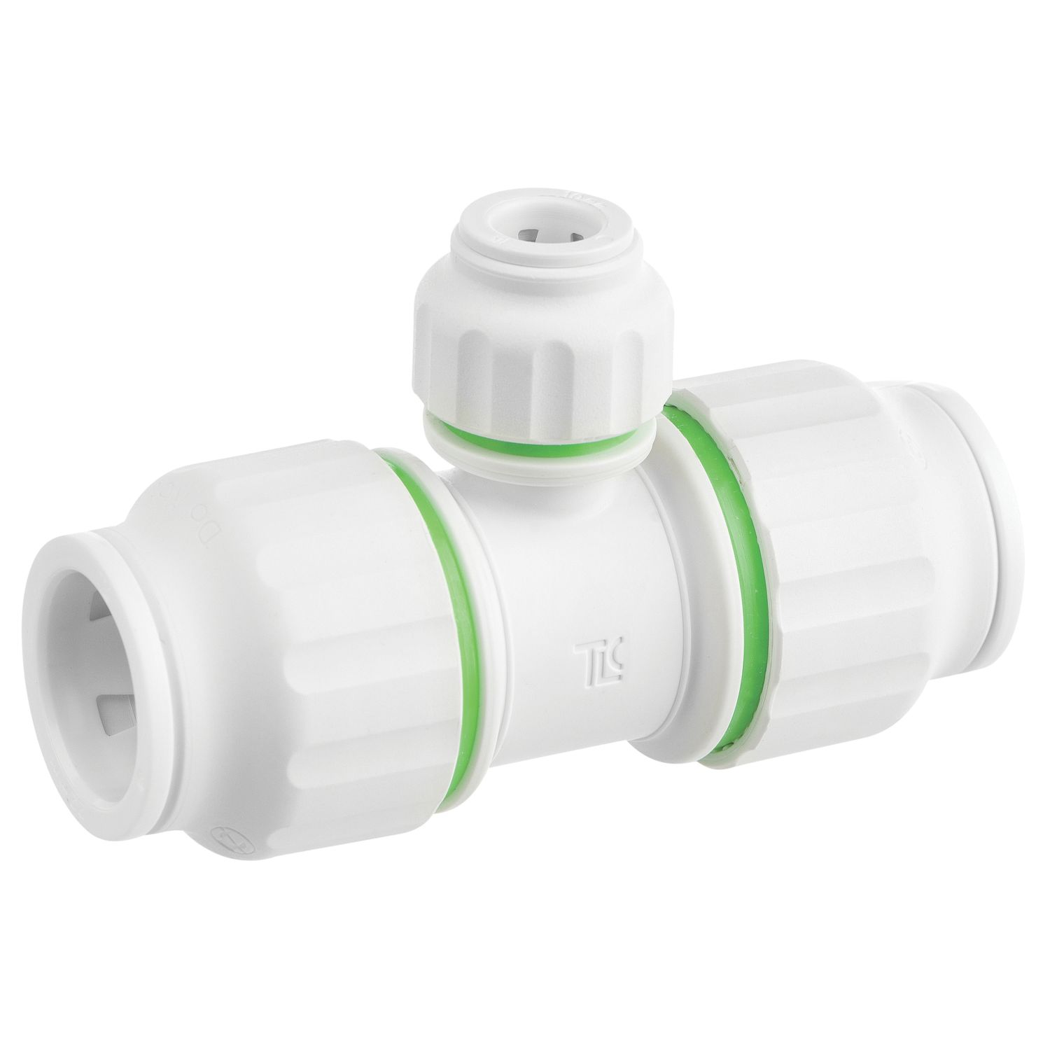 Flomasta Plastic Push-Fit Reducing Tee 22mm x 22mm x 10mm (744HY)
