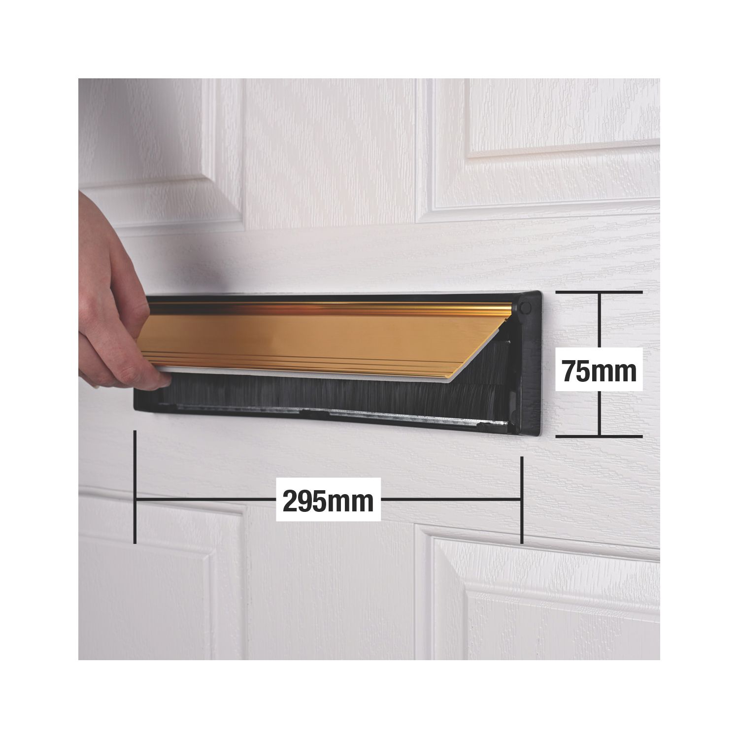 Stormguard Sleeved Letter Box Gold 295mm x 75mm (7456V)