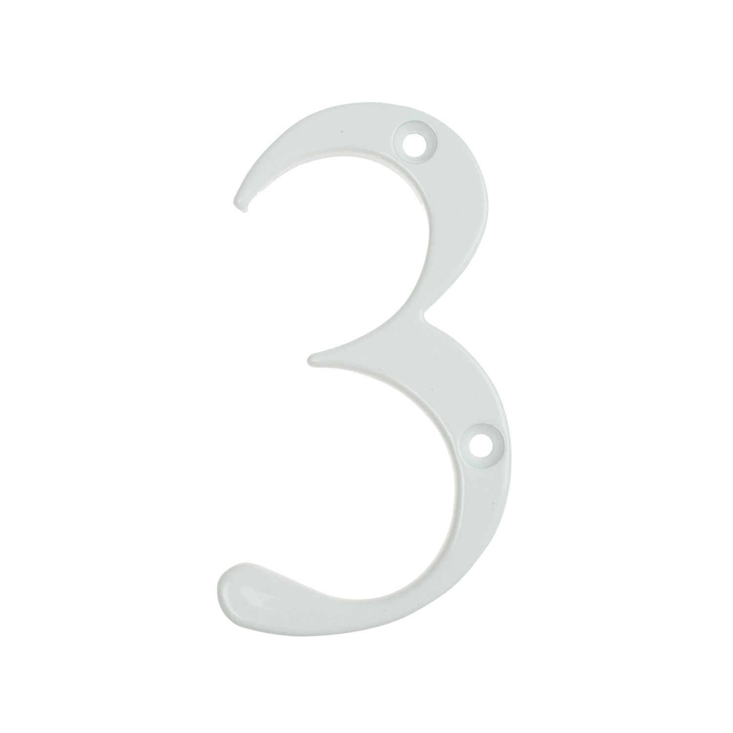 Fab & Fix Door Numeral 3 White 80mm (7457P)