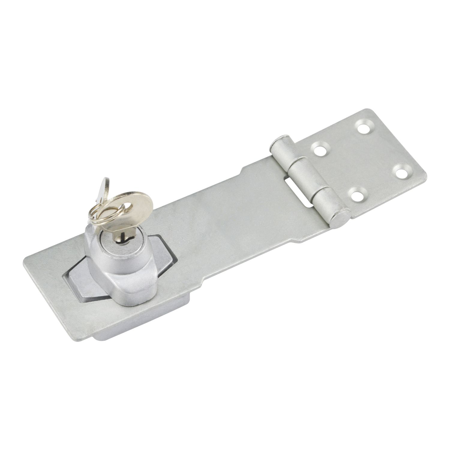 Smith & Locke Hasp & Staple with Lock Galvanised 115mm (745VE)