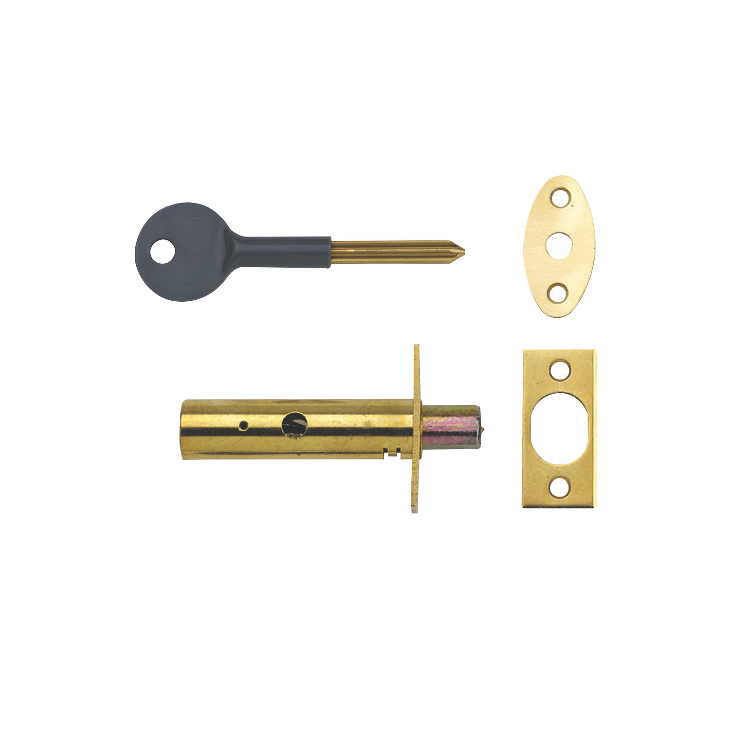 Yale Door Security Bolts Polished Brass 76mm 2 Pack (74618)