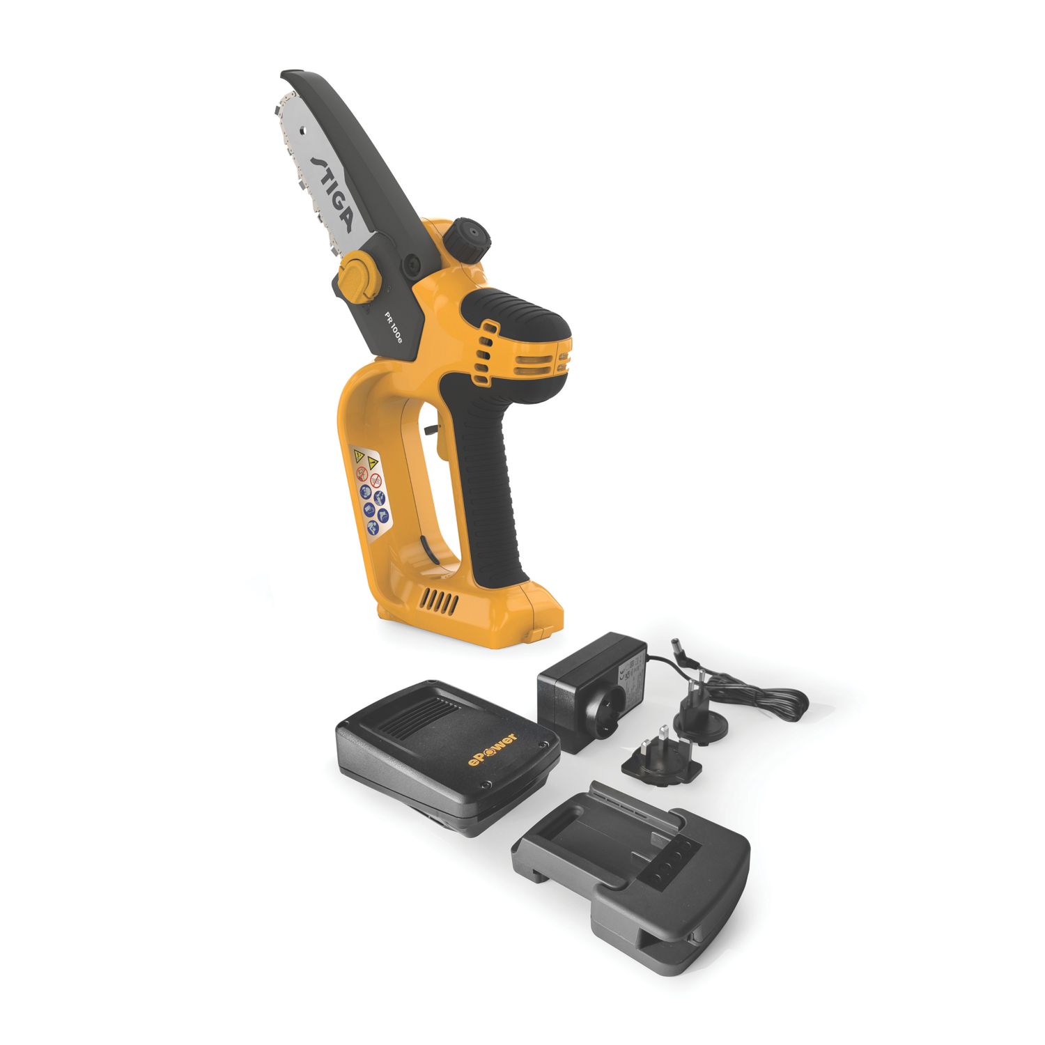 Stiga PR100e 20V 1 x 2.0Ah Li-Ion E-Power Cordless 12cm Pruning Saw (746CG)