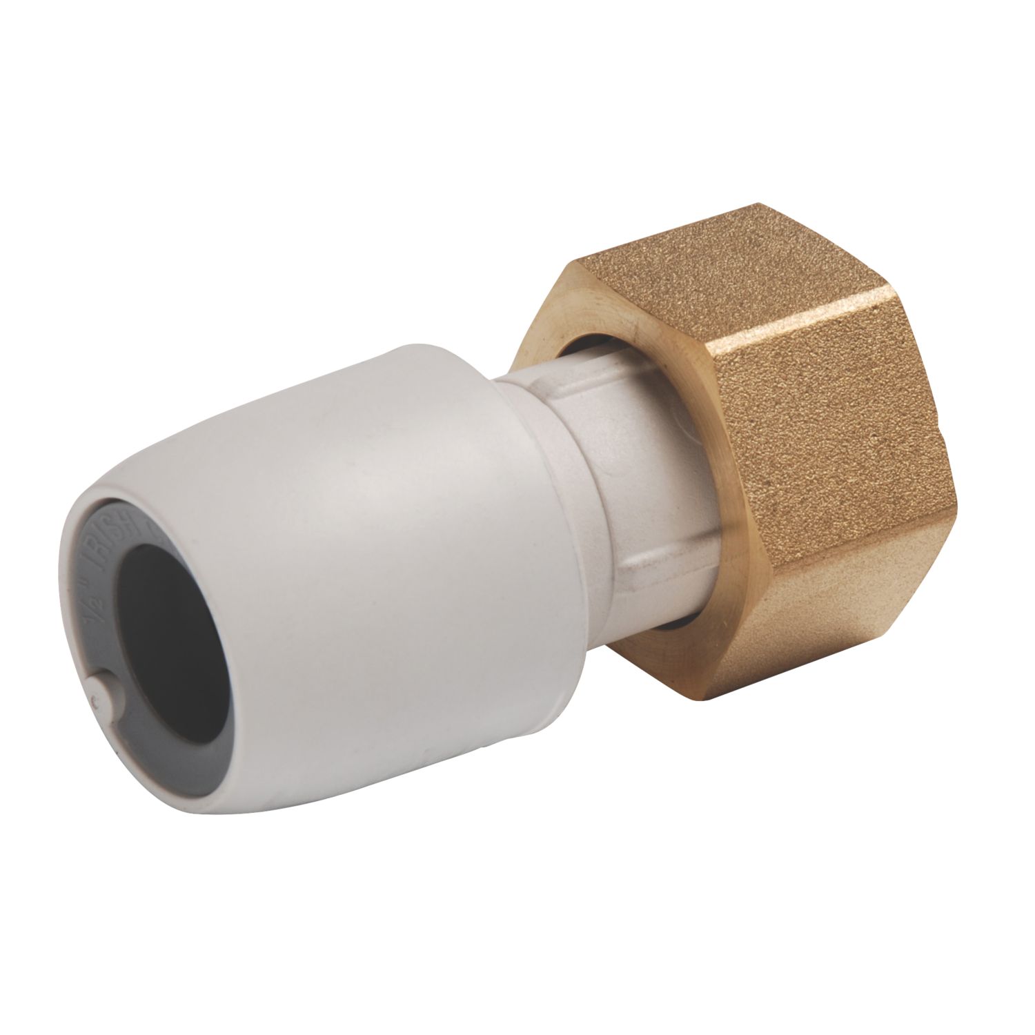 Hep2O Plastic Push-Fit Straight Tap Connector 22mm x 3/4" (746HP)
