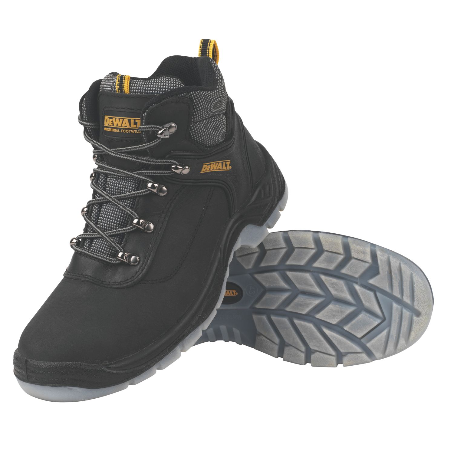 DEWALT Laser Size 9 Black Steel Toe Cap Safety Boots (74729)