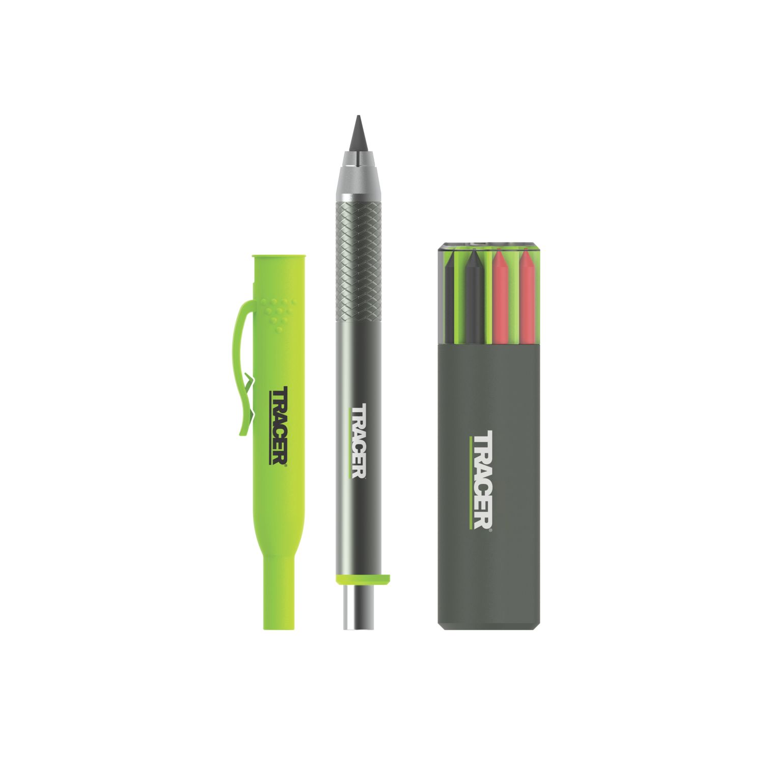 TRACER 200mm Tough Construction Pencil Set 2B 2 Pieces (747AK)