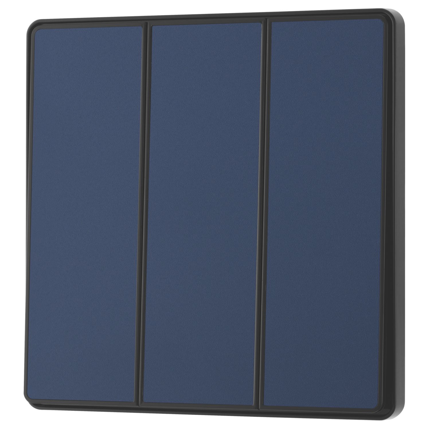 British General Evolve 20A 16AX 3-Gang 2-Way Light Switch Blue (747CH)