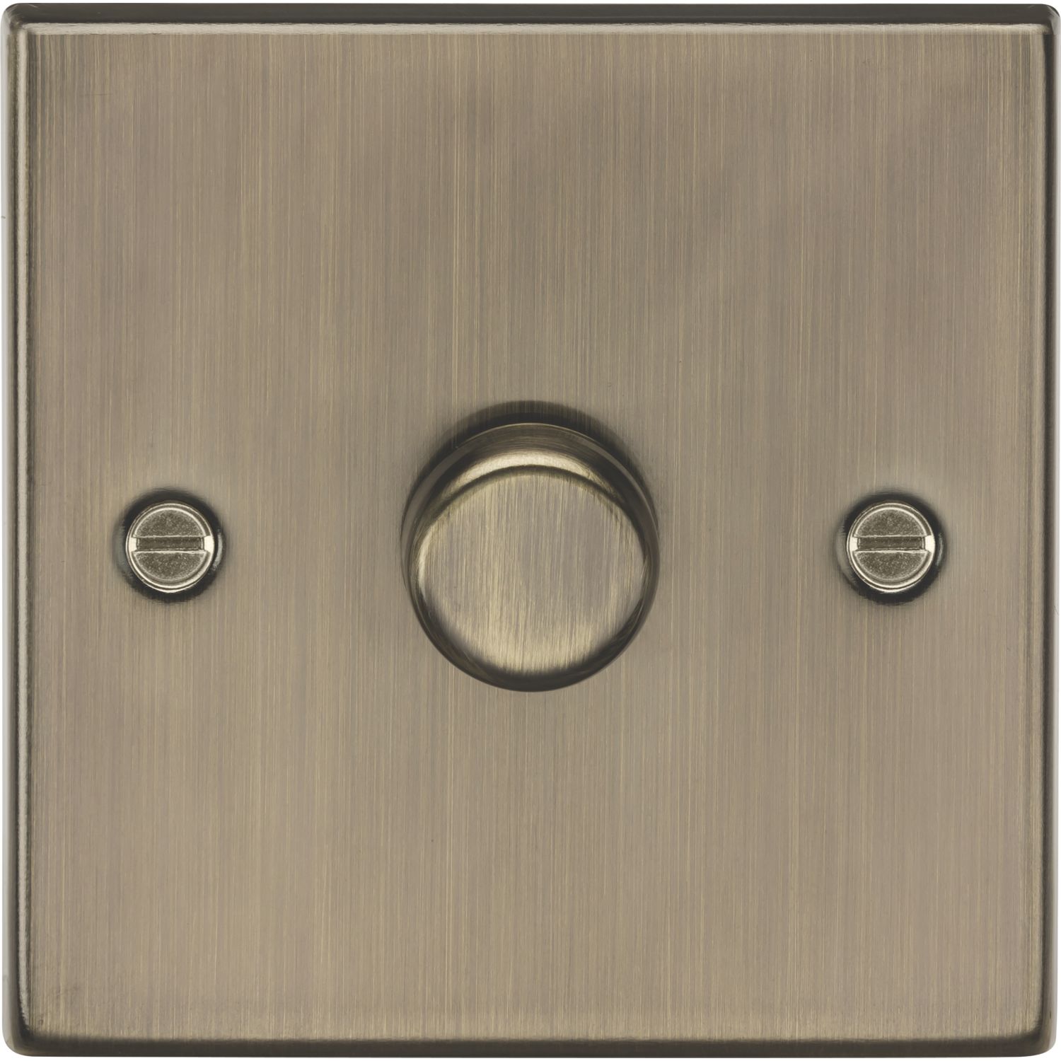 Knightsbridge 1-Gang 2-Way LED Intelligent Dimmer Switch Antique Brass (747PX)