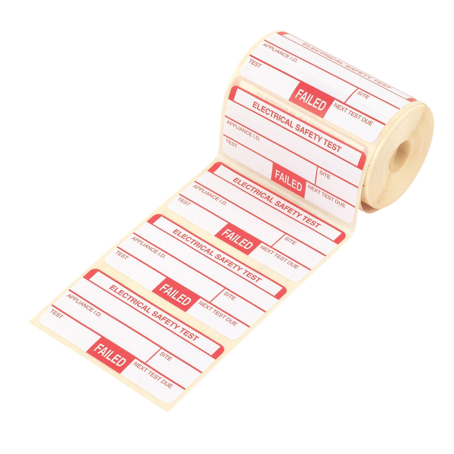 Kewtech Fail Test Labels 250 Pack (74879)