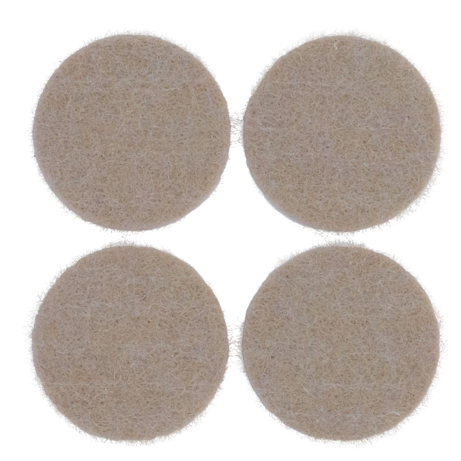 Fix-O-Moll Brown Round Self-Adhesive Furniture Gliders 35mm x 35mm 4 Pack (748XX)