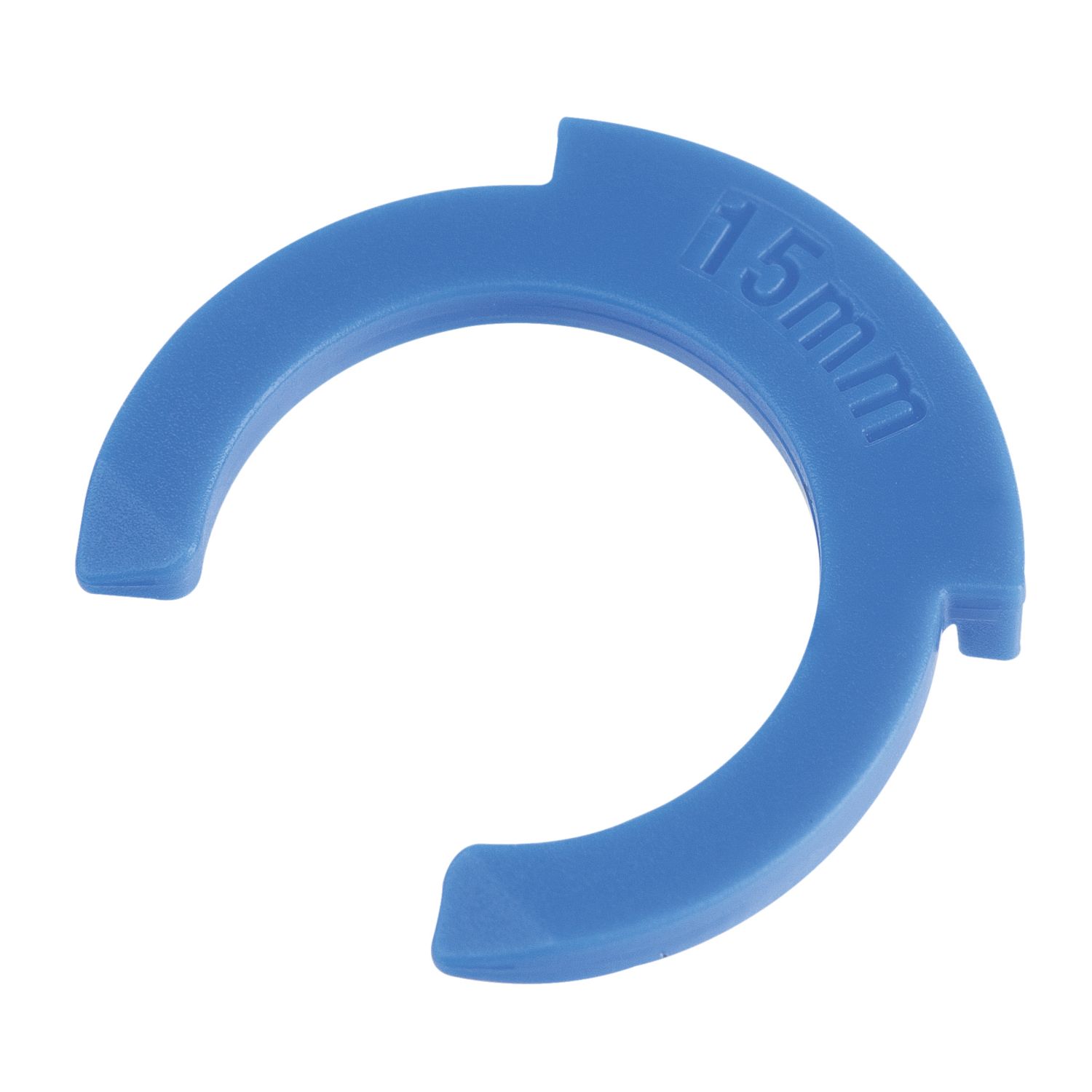 Flomasta Plastic Collet Clips Blue 15mm 10 Pack (749HY)