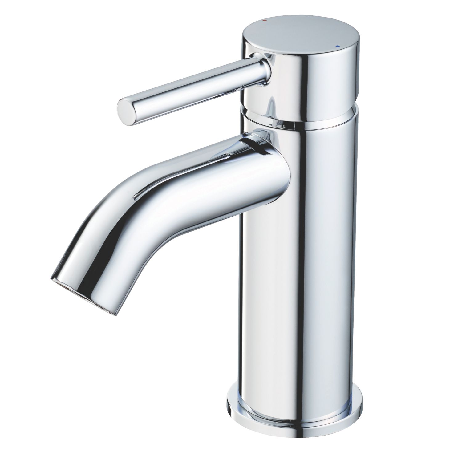 Ideal Standard Ceraline Chrome 72mm Cloakroom Lever Mono Basin Mixer Tap With Clicker Waste (750JP)