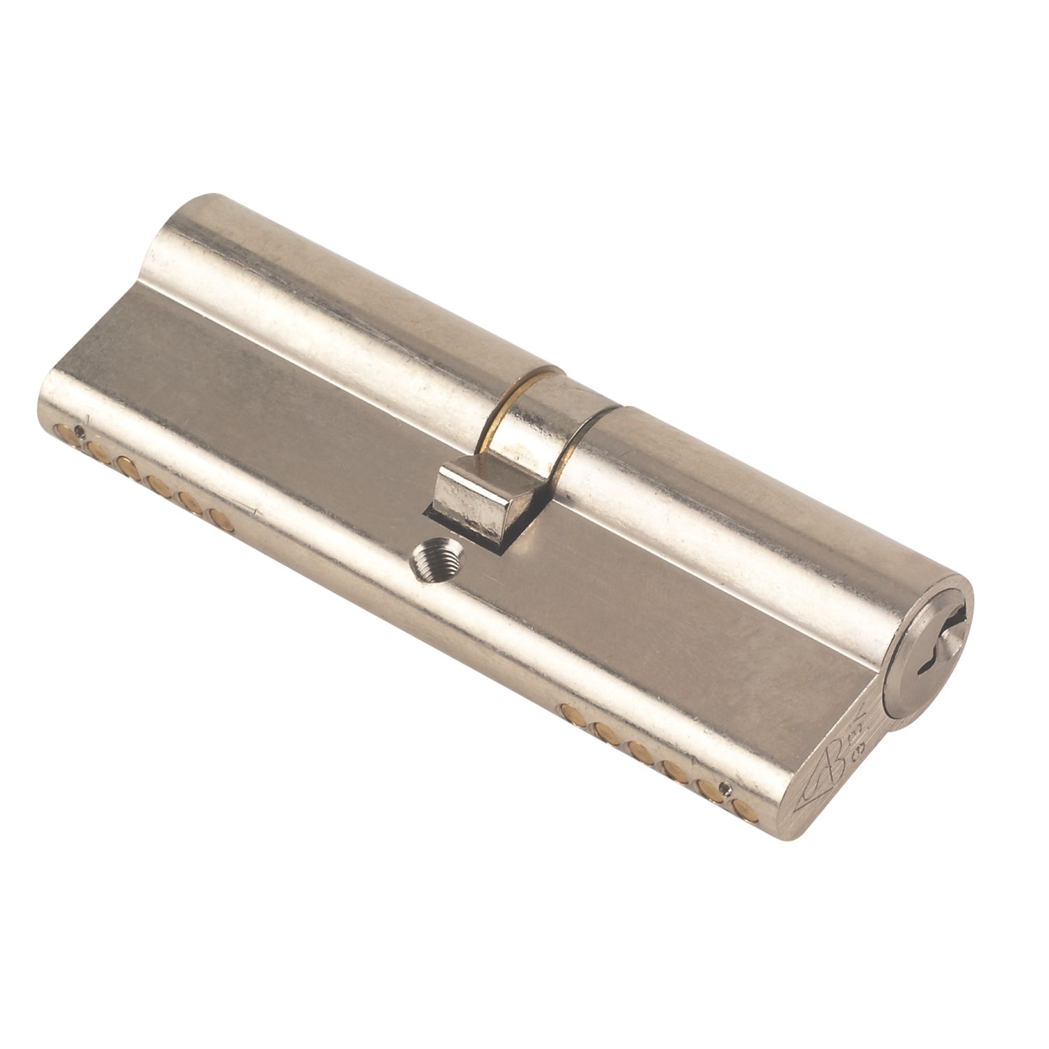 Yale Fire Rated 1 Star Double Euro Cylinder Lock BS 45-50 (95mm) Satin Nickel (75221)