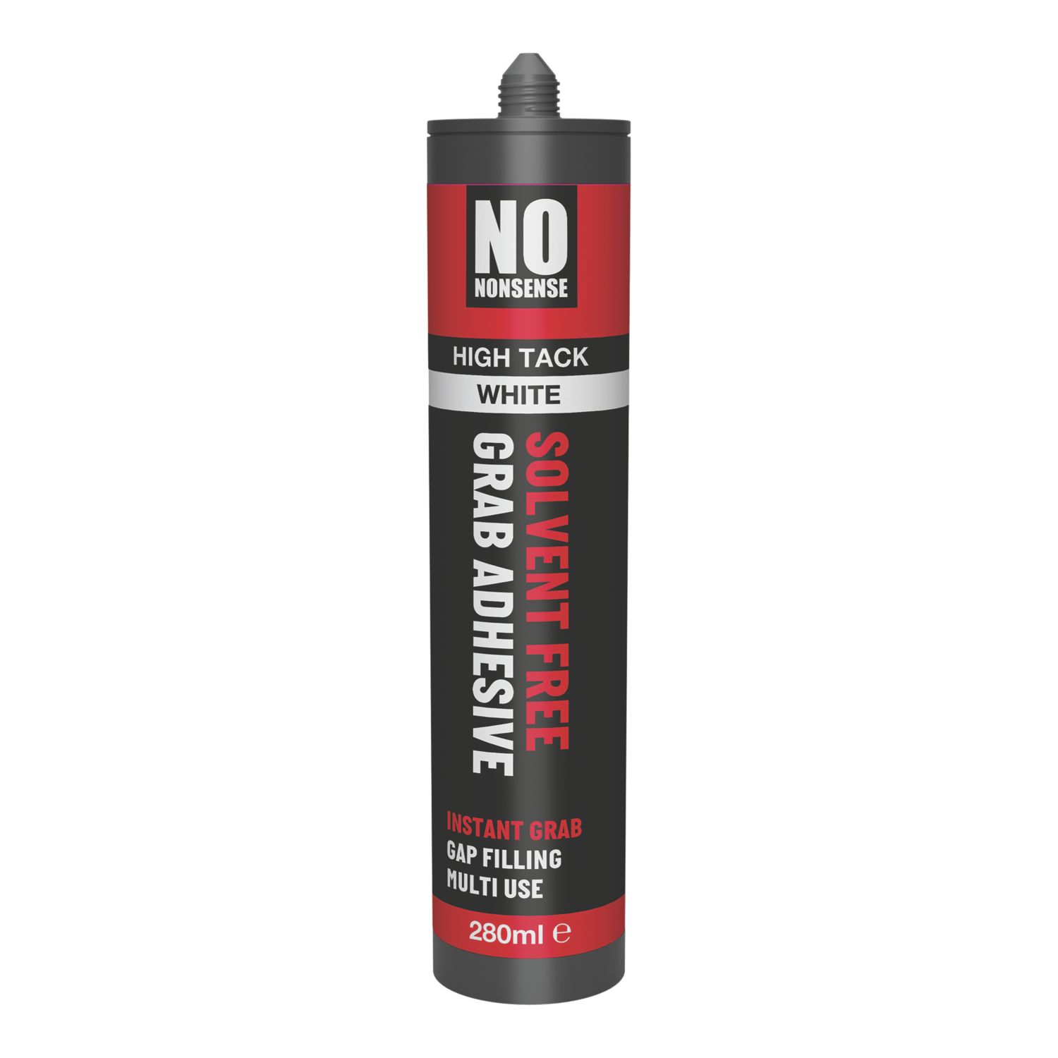No Nonsense I Can't Believe It's Not Nails Solvent-Free Multi-Purpose High Tack Grab Adhesive White 280ml (752AG)