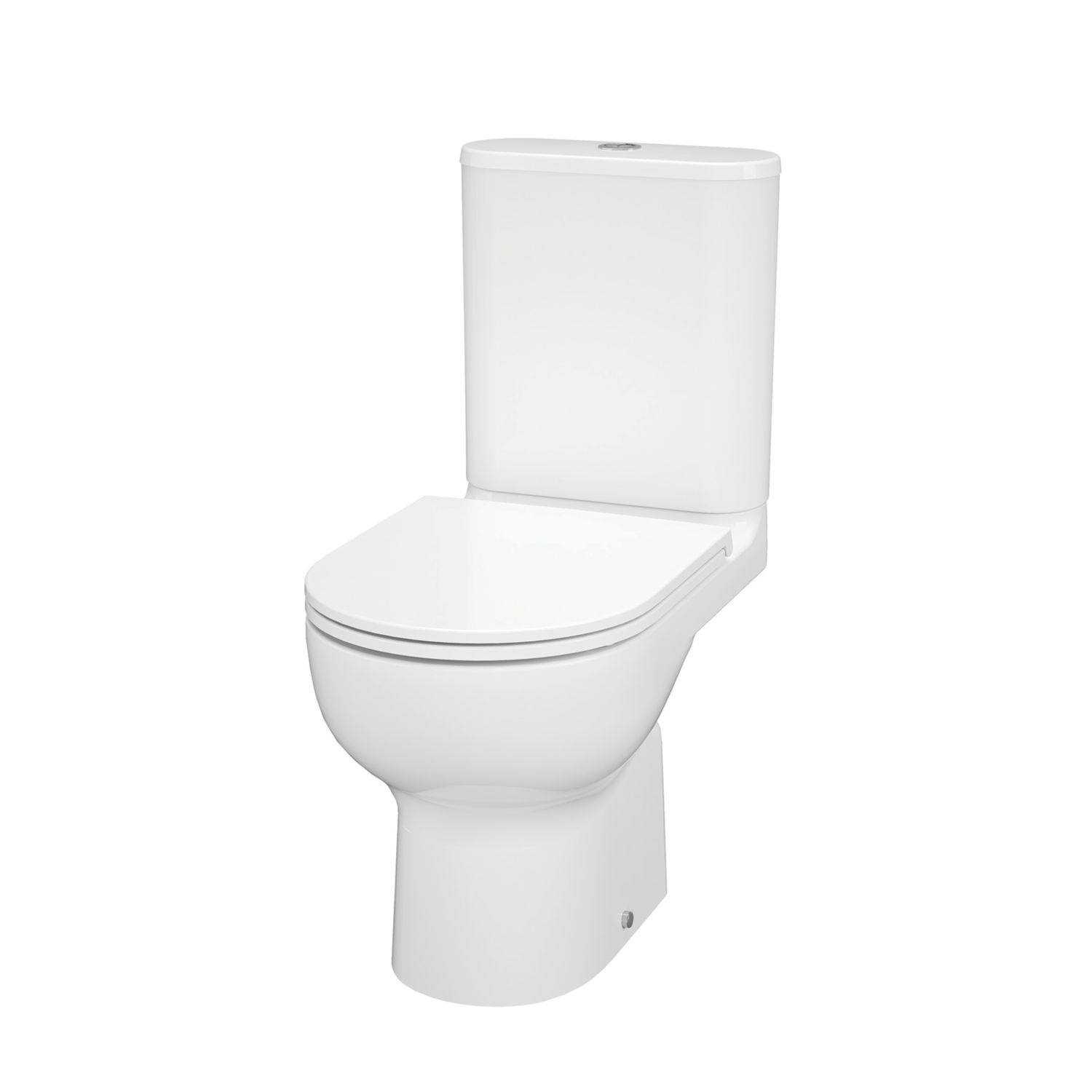 Swirl Caldew Soft-Close Slim Vortex Rimless Toilet with Cistern Dual-Flush 4.5Ltr (753CR)