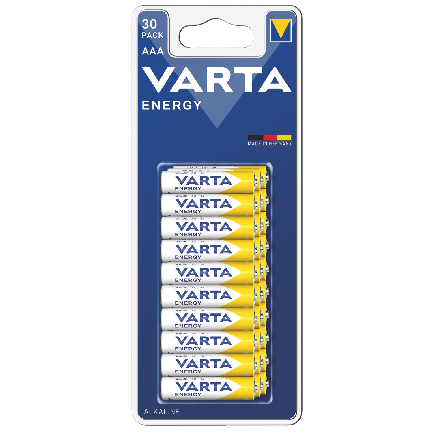 Varta Energy AAA 1.5V Alkaline Batteries 30 Pack (753PH)