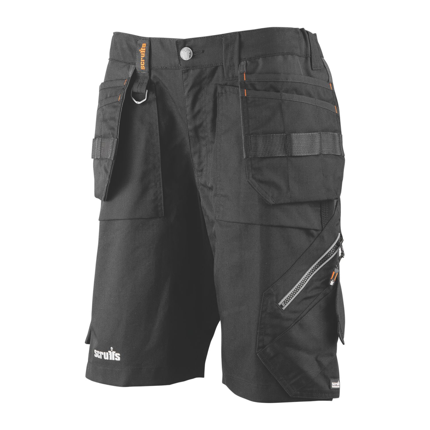 Scruffs Trade Flex Womens Holster Work Shorts Black Size 18 (753RT)
