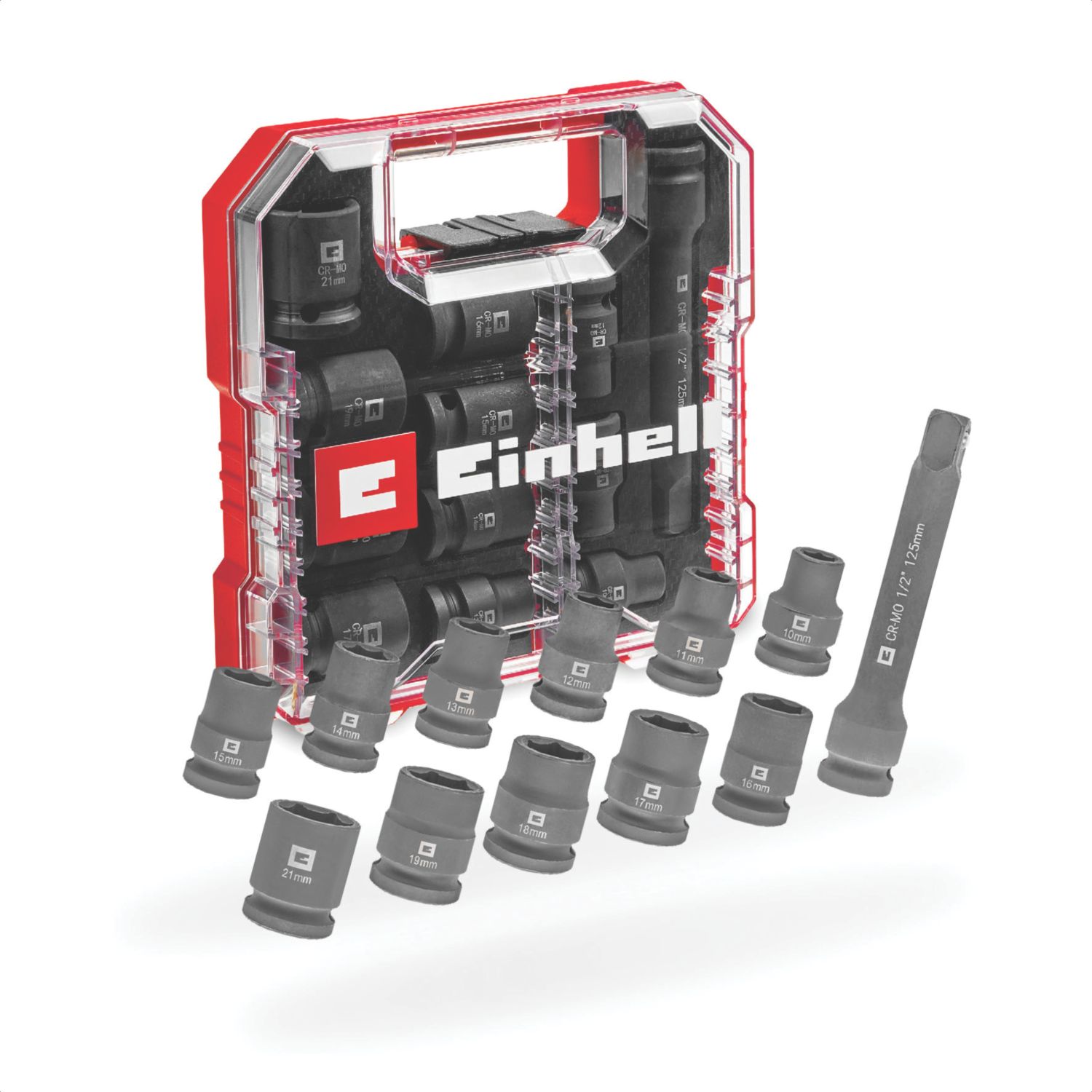 Einhell Square Shank Impact Socket Set 12 Pieces (754AP)