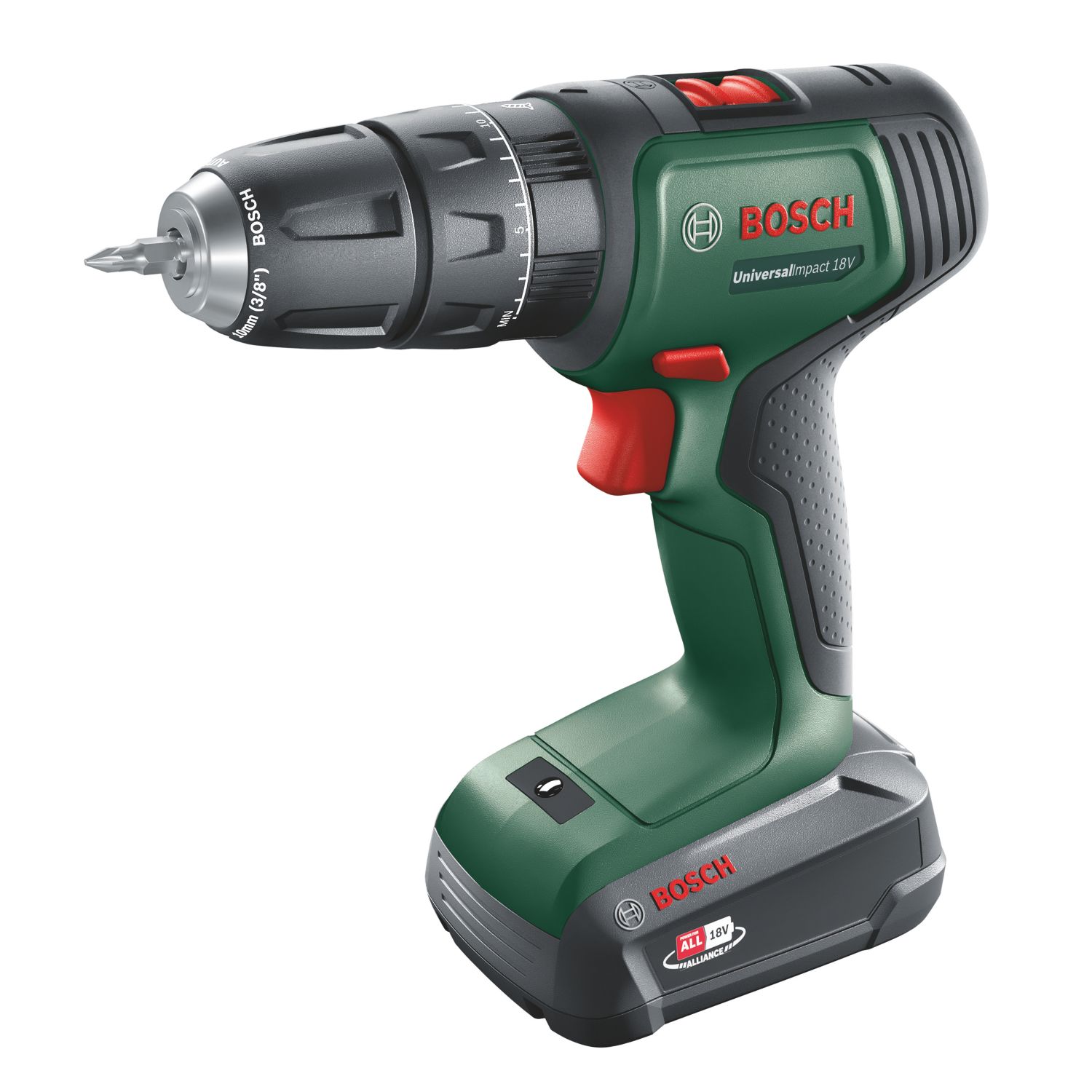 Bosch UniversalImpact 18V 18V 2 x 2.0Ah Li-Ion Power for All Brushless Cordless Combi Drill (754KK)