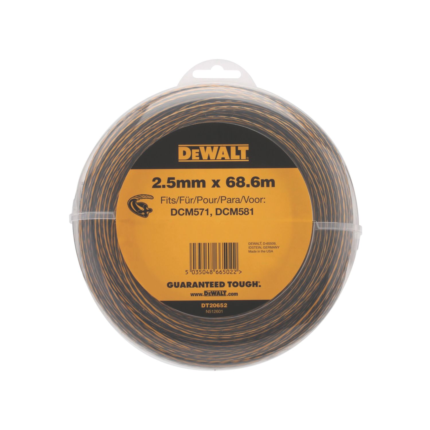 DeWalt DT20652-QZ Trimmer Line 2.5mm x 68.6m (755JL)