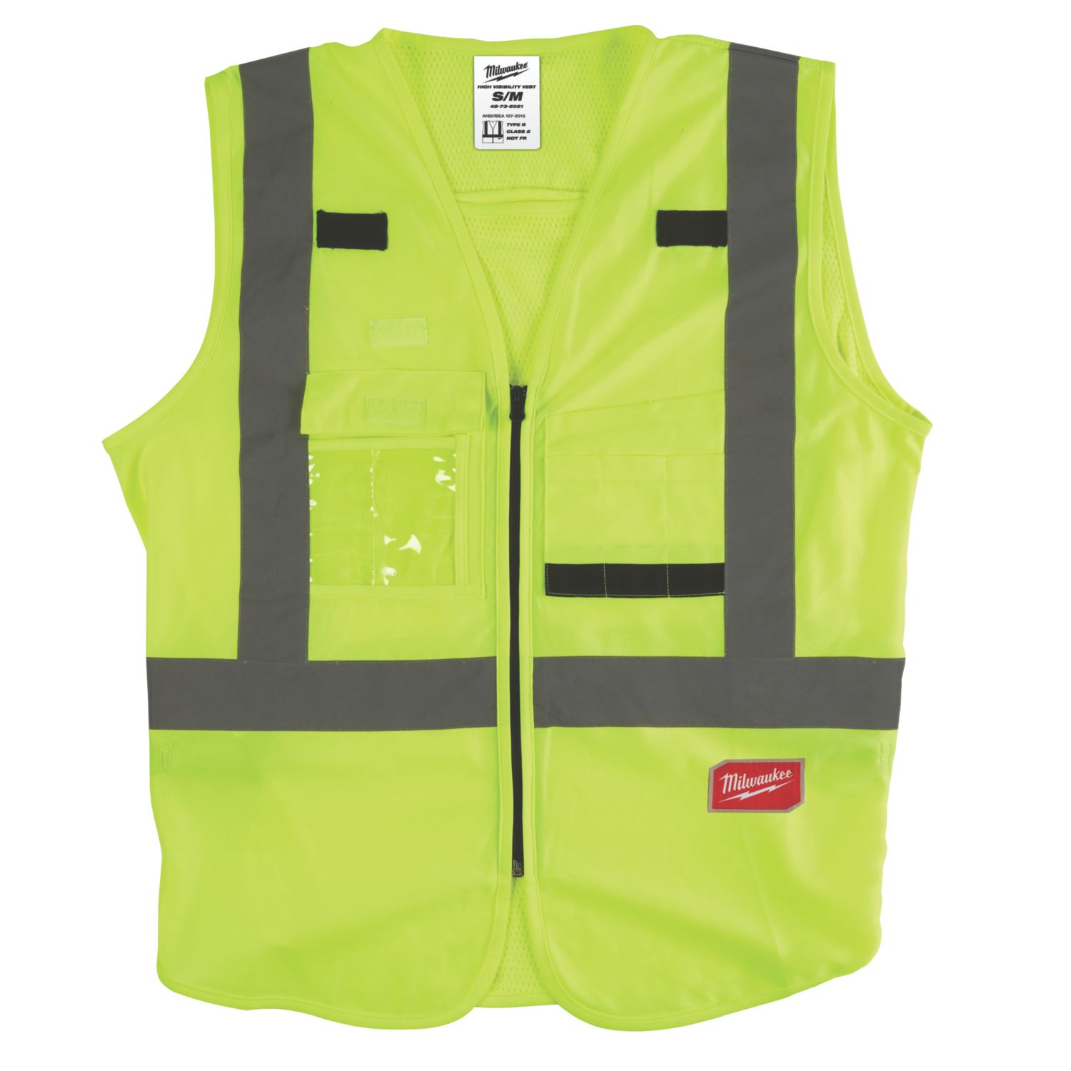 Milwaukee Hi-Vis Vest Yellow Small / Medium 38" Chest (755PP)