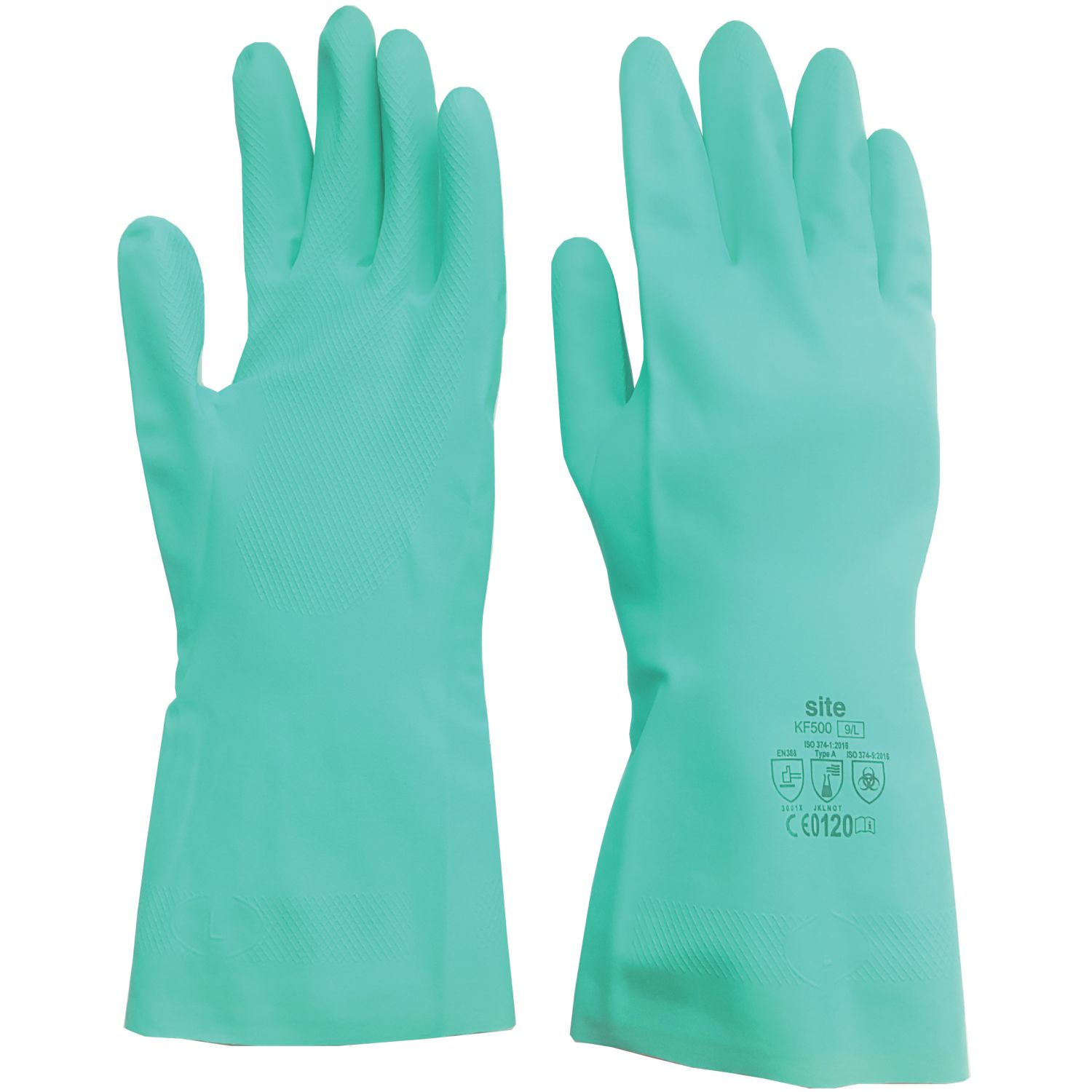 Site Chemical-Resistant Gauntlets Green Large (757FR)